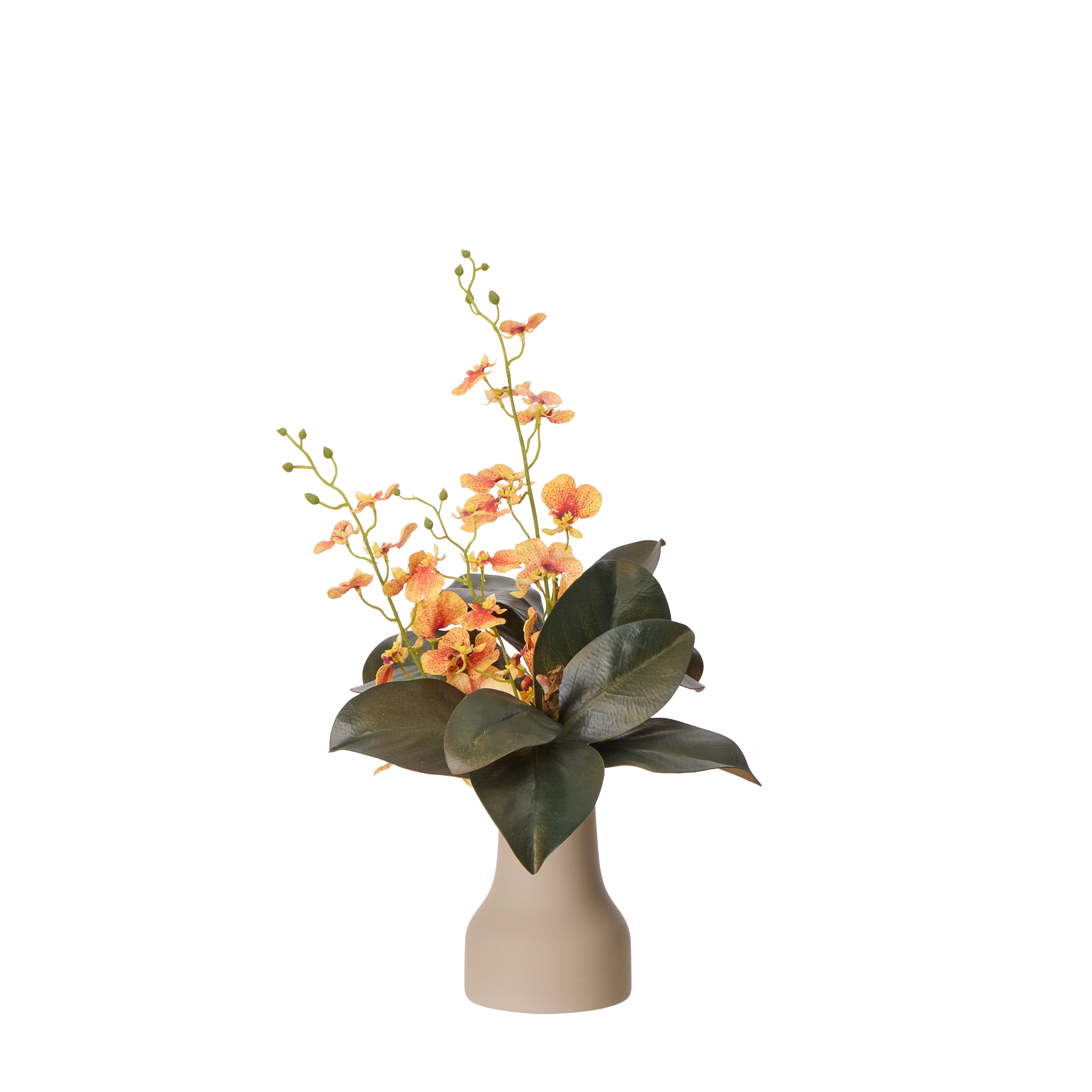 Rogue Dancing Orchid Foliage Mix - Douglas Vase Orange & Green