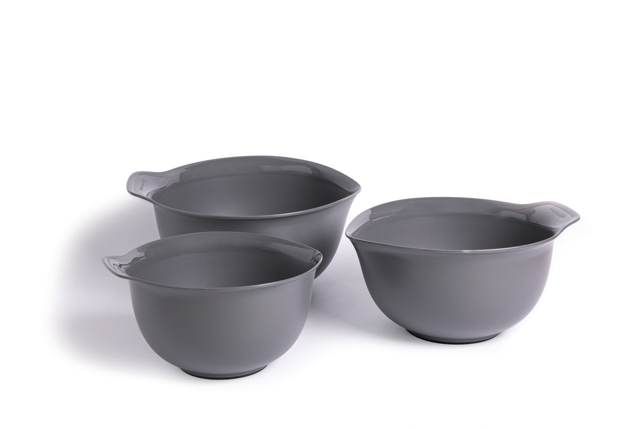 KitchenAid 3 Piece Nesting Mixing Bowl Set (Charcoal Grey)