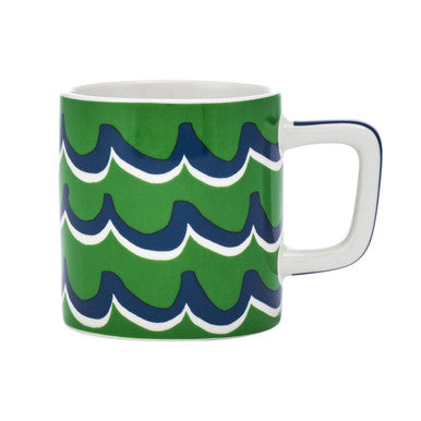 La Cafetière Ceramic Espresso Cup 120ml (Green Cyan Tides)
