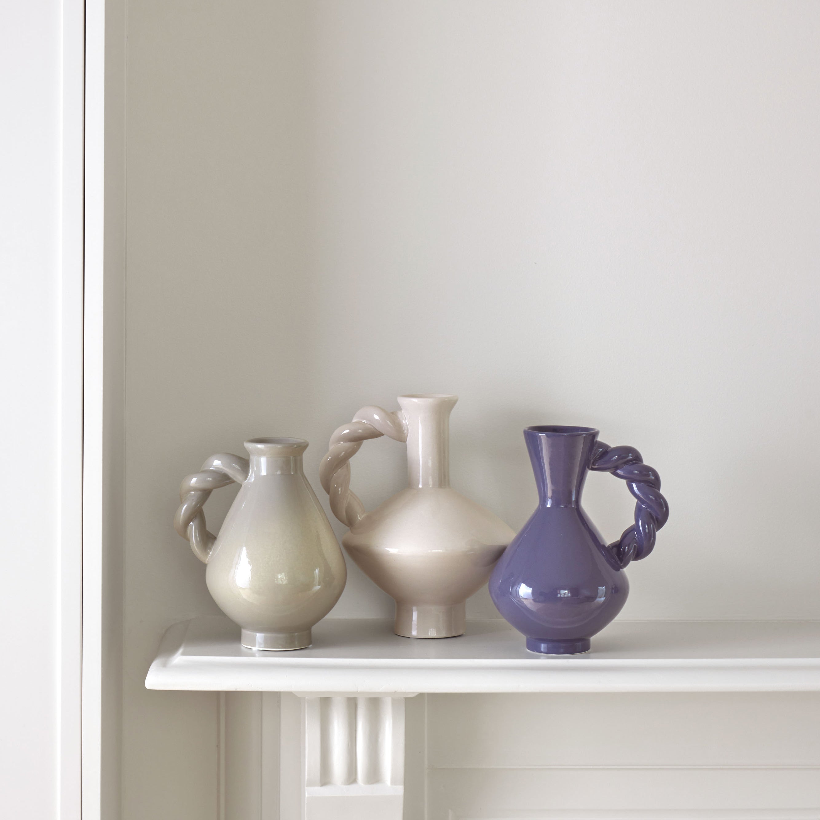 Emporium Arlo Twist Vase Large Moonbeam