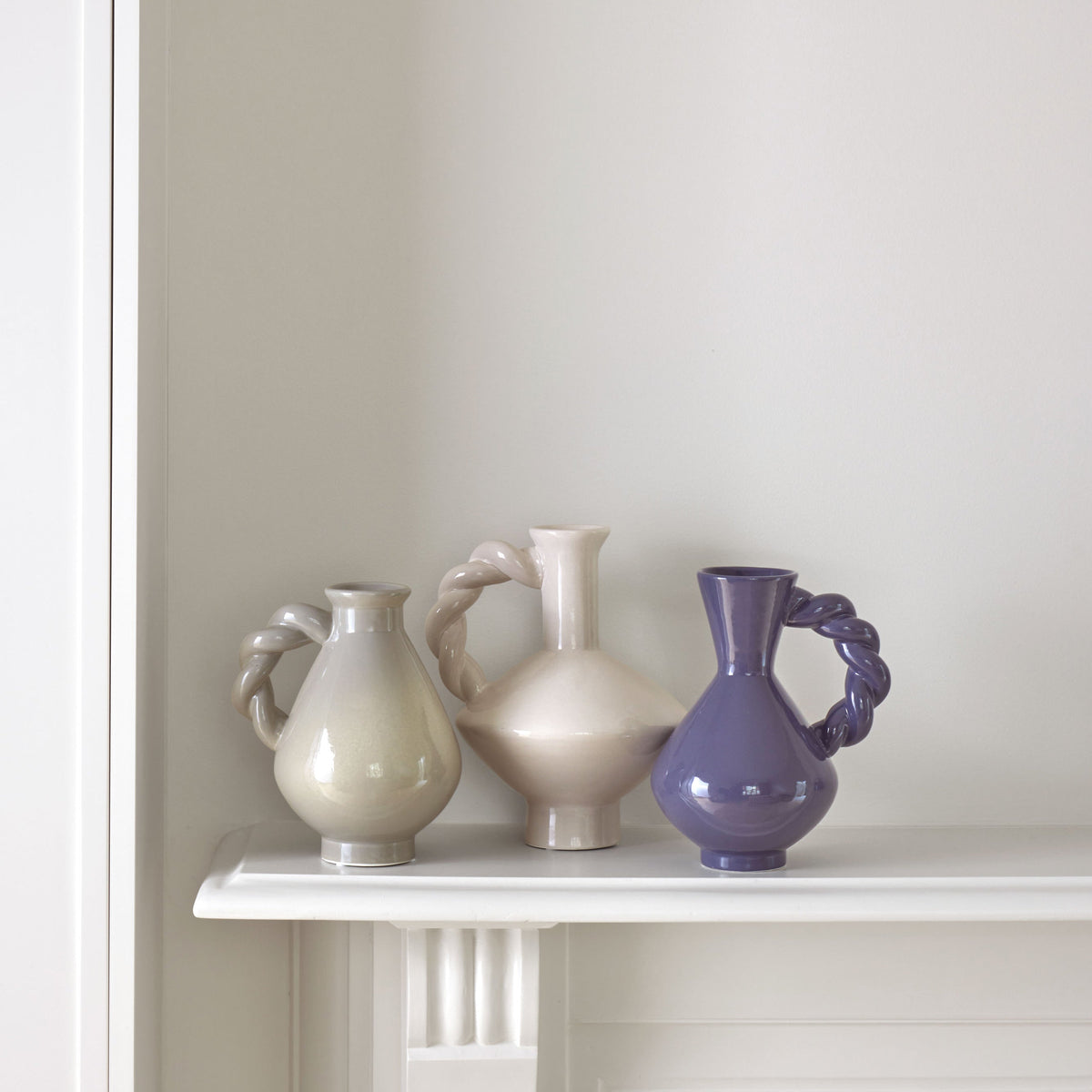 Emporium Arlo Twist Vase Small Soft Green
