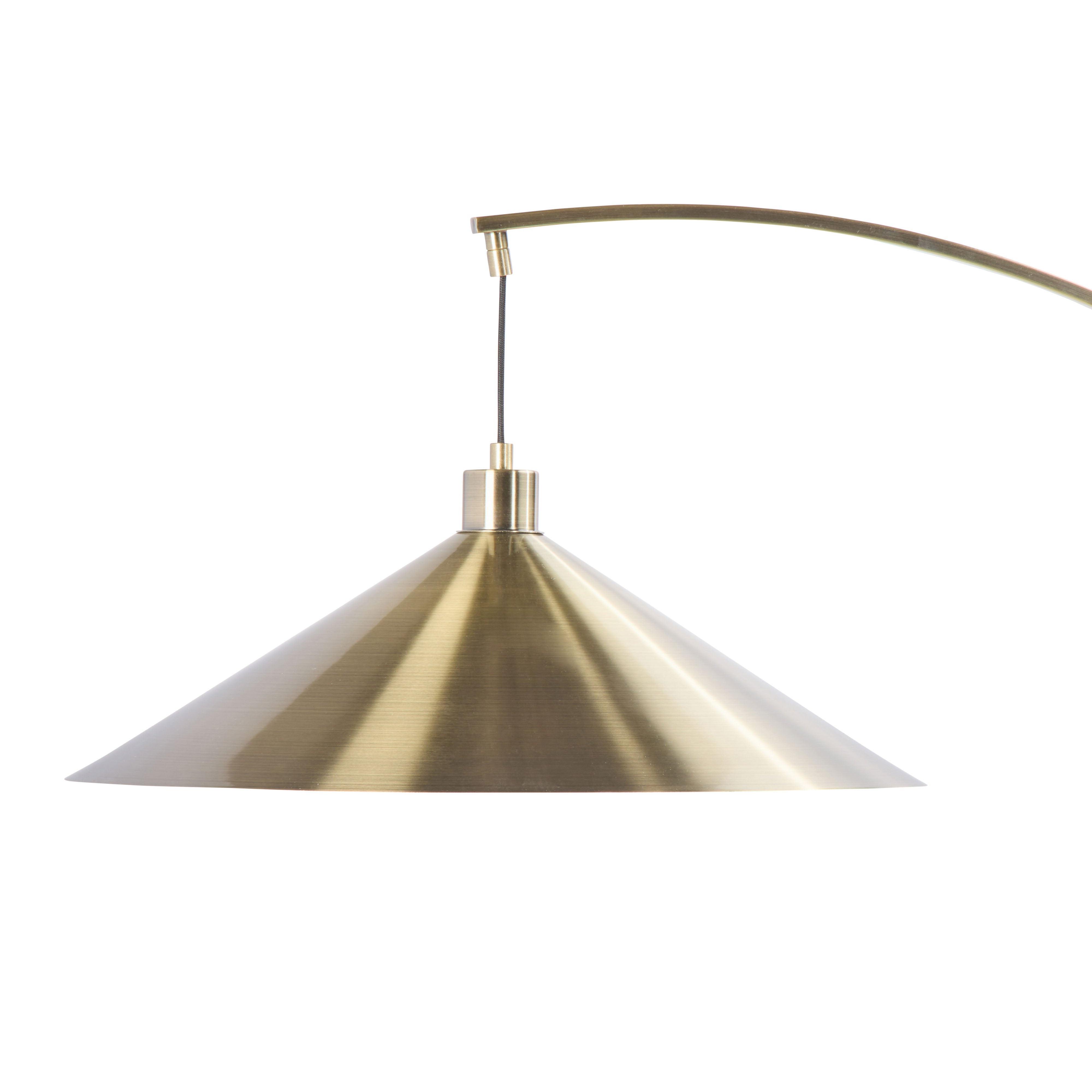 Amalfi Zavi Floor Lamp Antique Brass