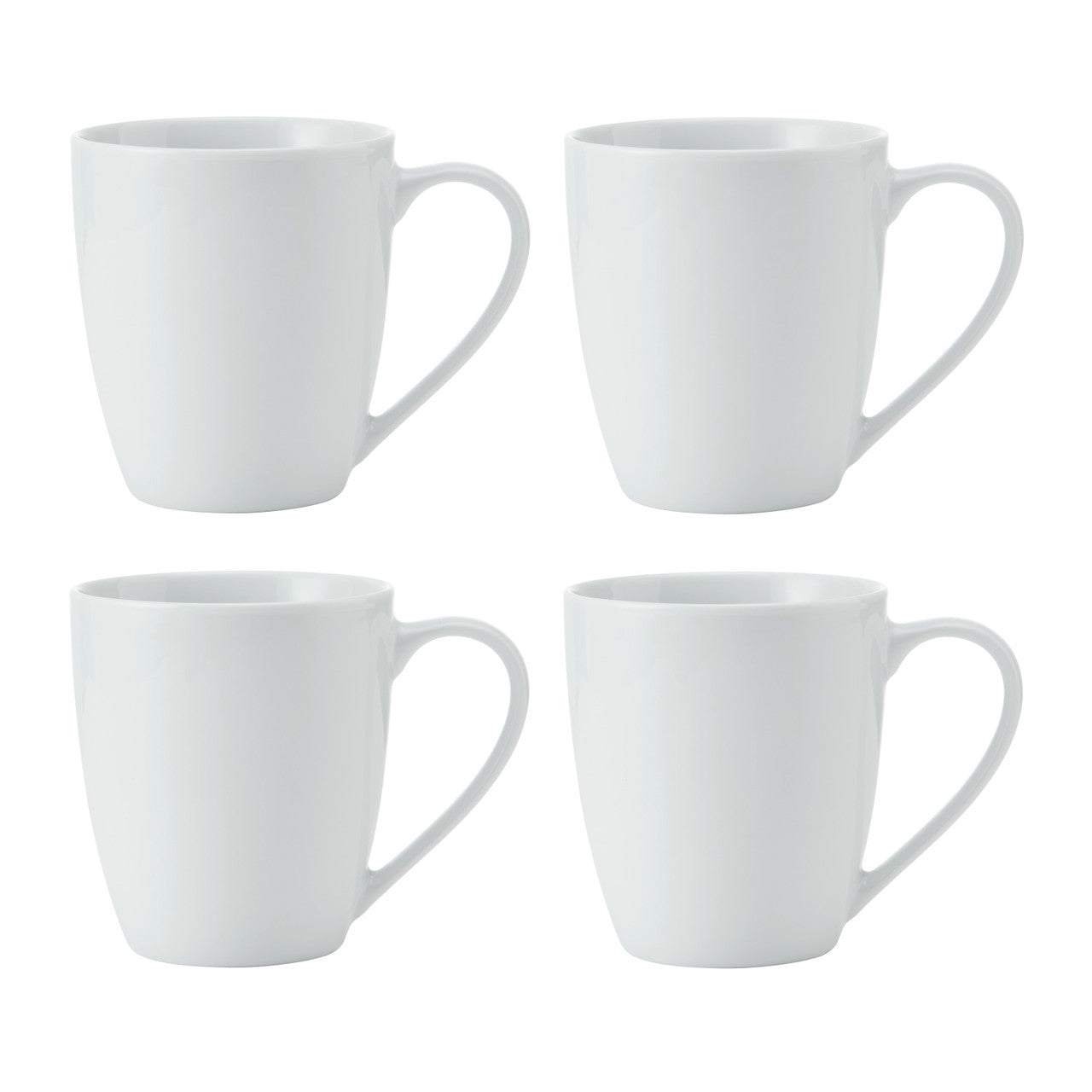 Mikasa Chalk Porcelain Mug Set 4 Piece 380ml (White)