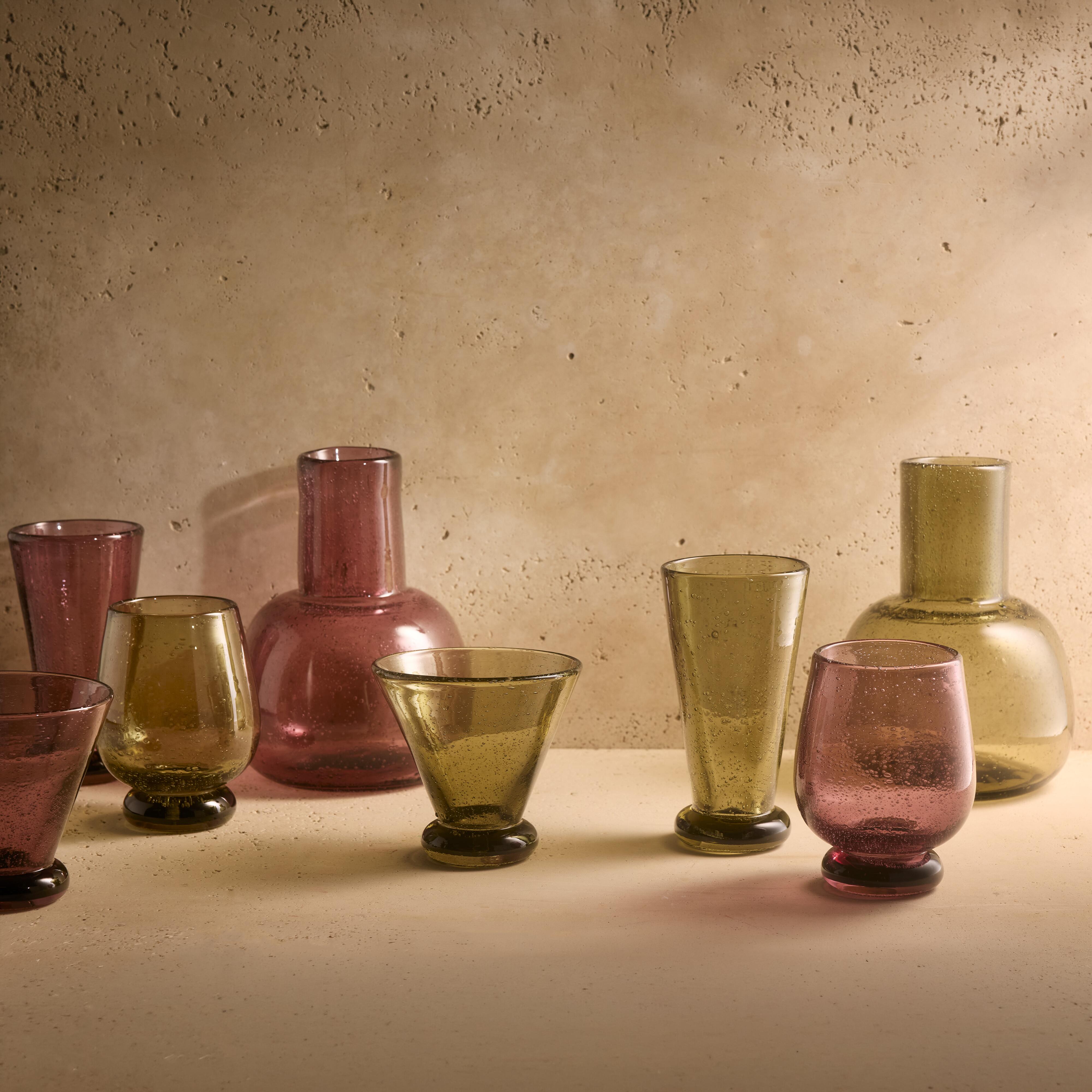 Amalfi Form Tumbler 2 Piece Set 8x8x15cm Purple