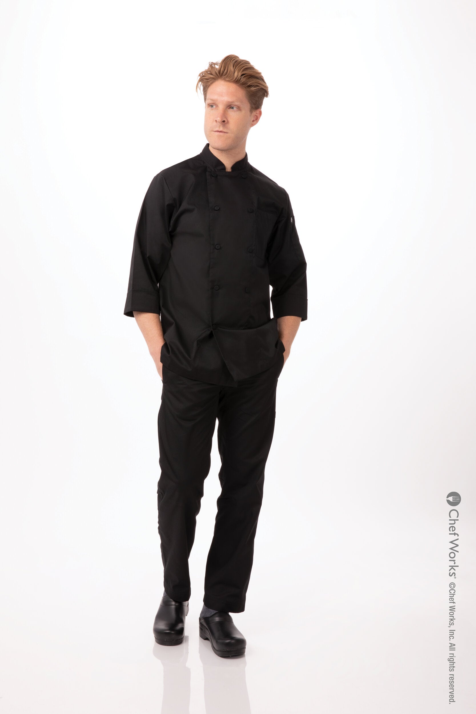 Chef Works Morocco Men's Chef Jacket - Black