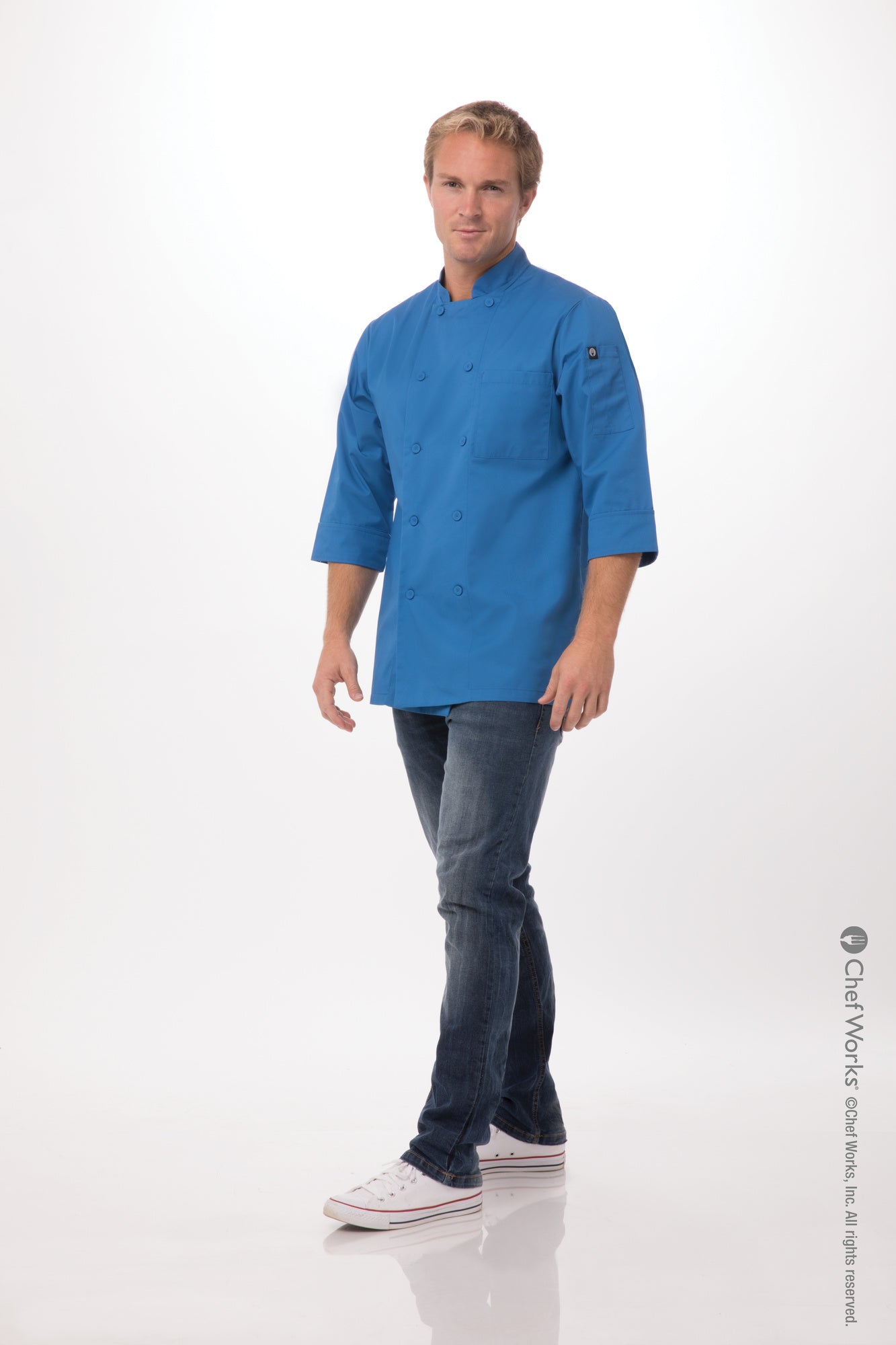Chef Works Morocco Men's Chef Jacket - Blue