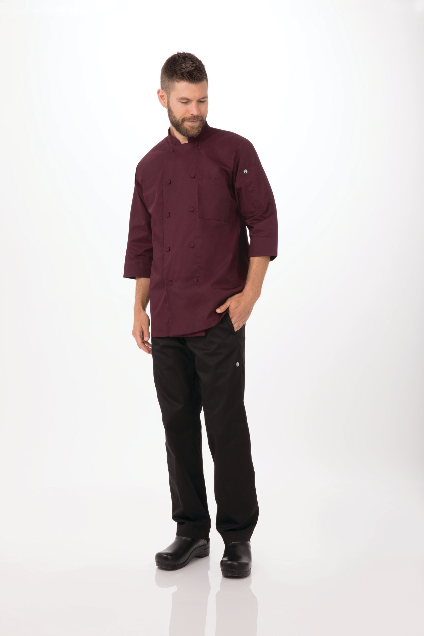 Chef Works Morocco Men's Chef Jacket - Merlot