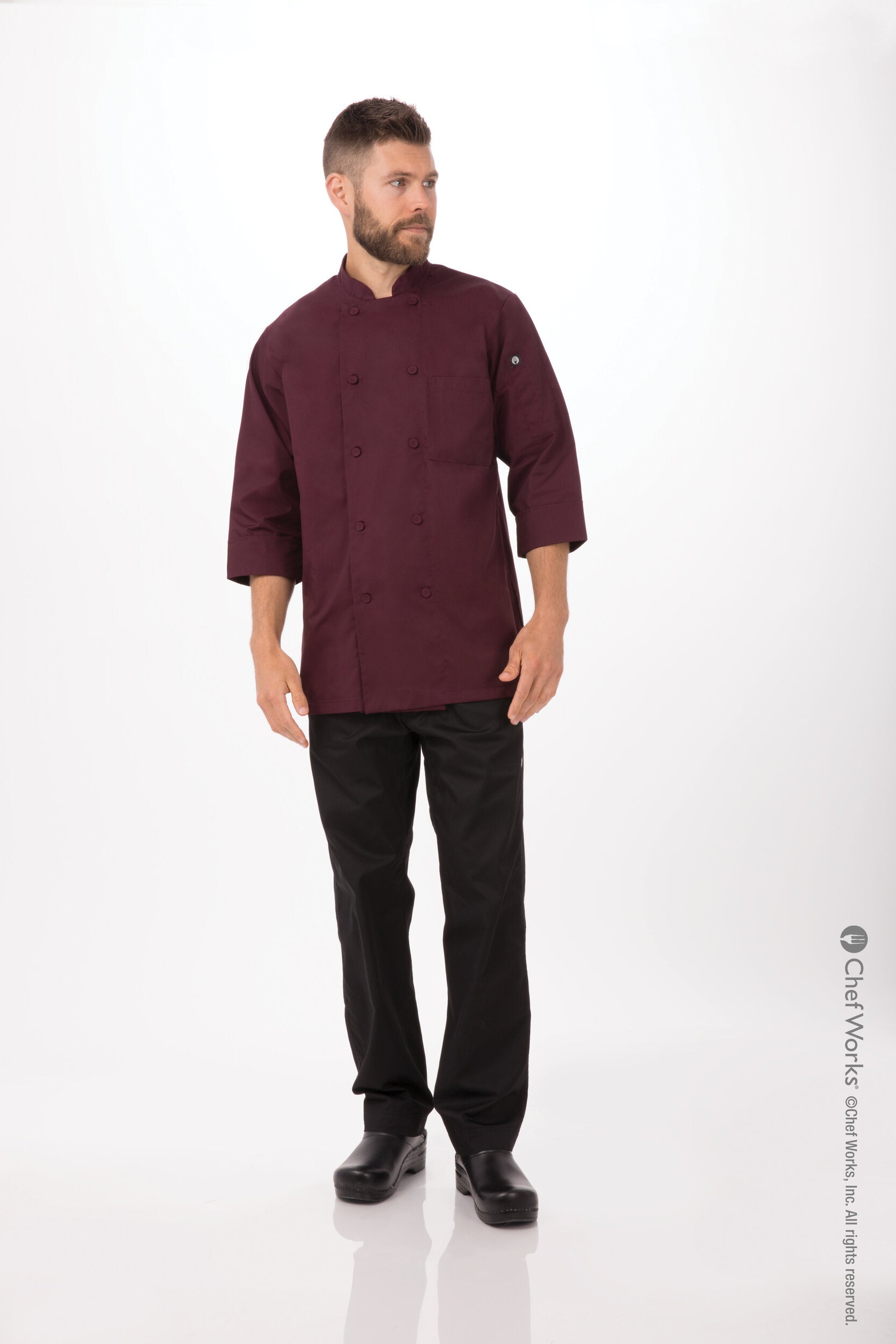 Chef Works Morocco Men's Chef Jacket - Merlot
