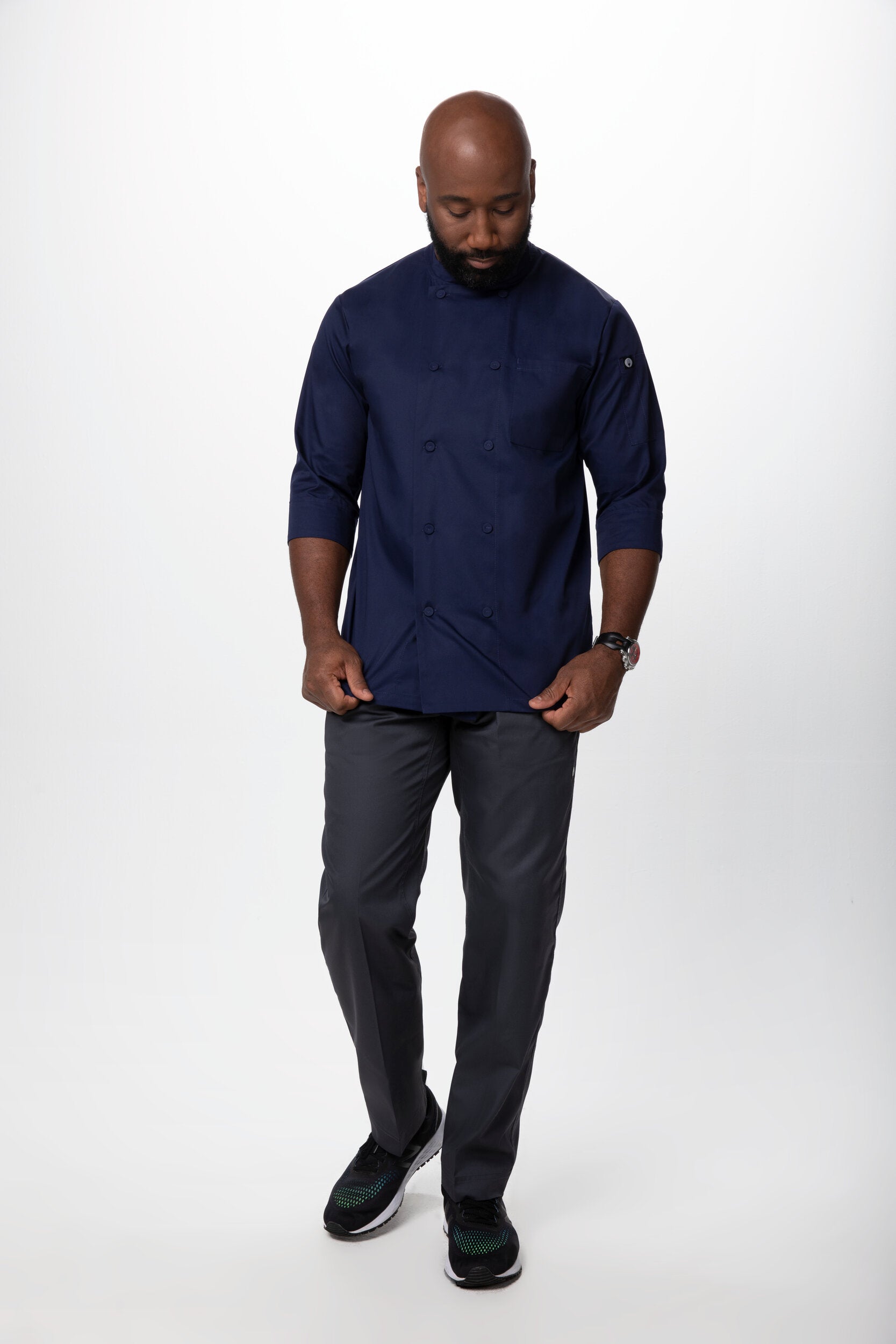 Chef Works Morocco Men's Chef Jacket - Navy