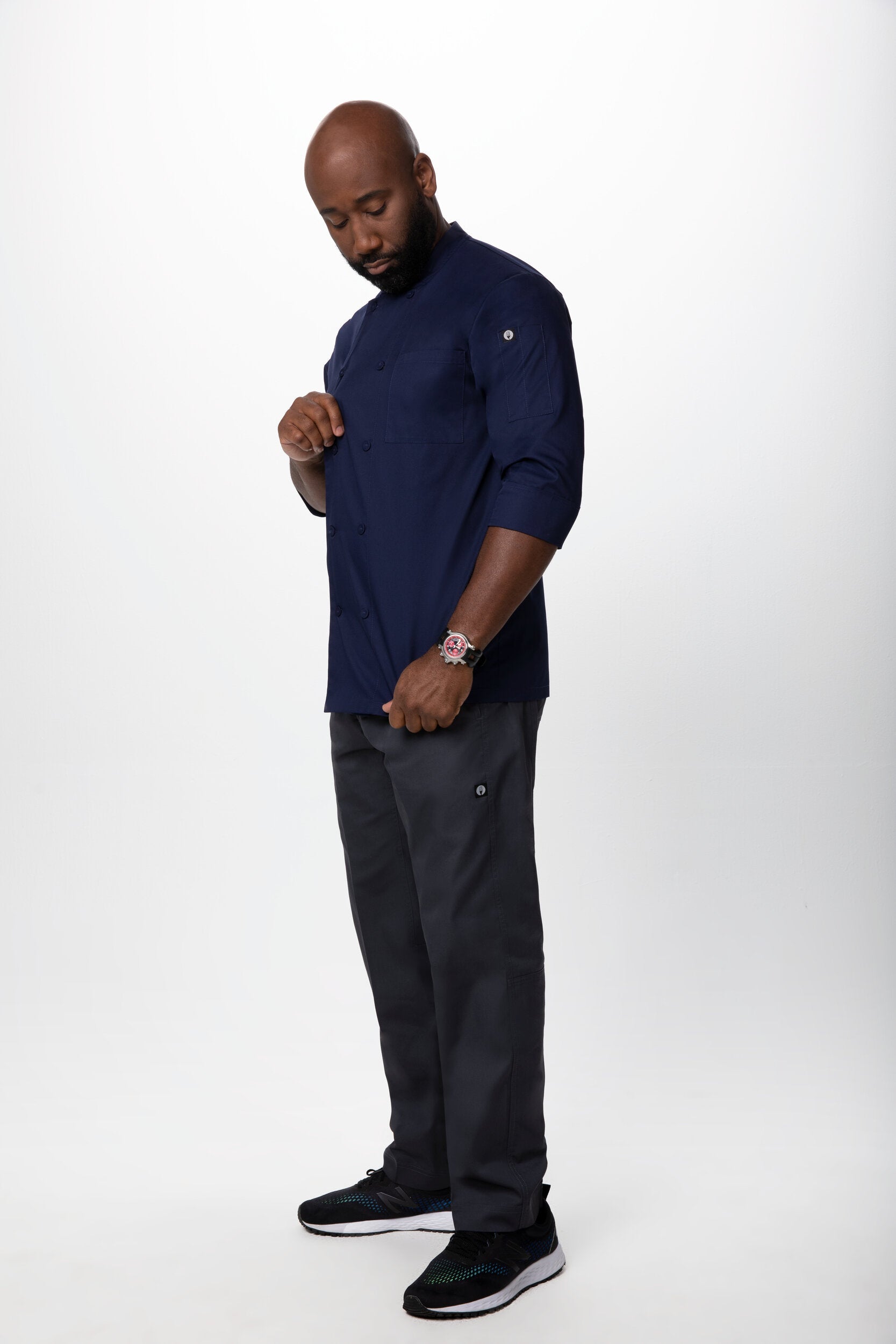 Chef Works Morocco Men's Chef Jacket - Navy