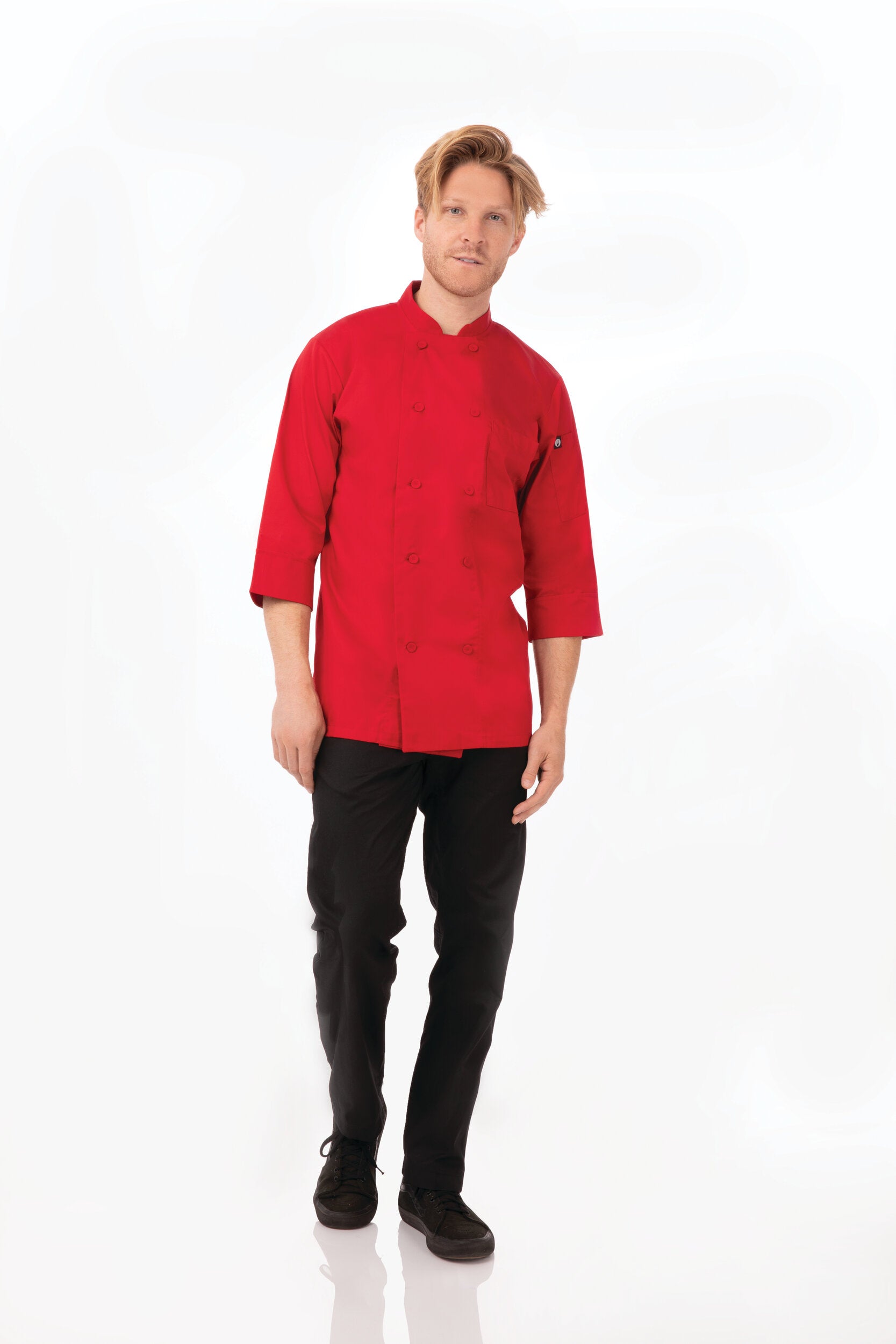 Chef Works Morocco Men's Chef Jacket - Red
