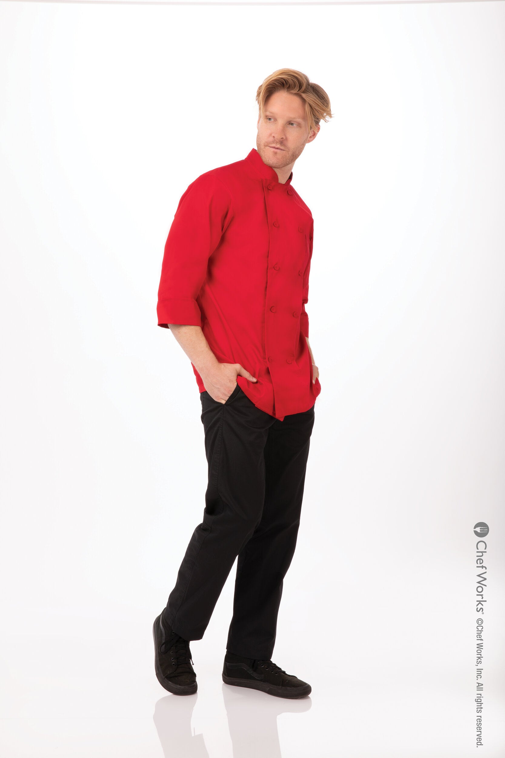 Chef Works Morocco Men's Chef Jacket - Red