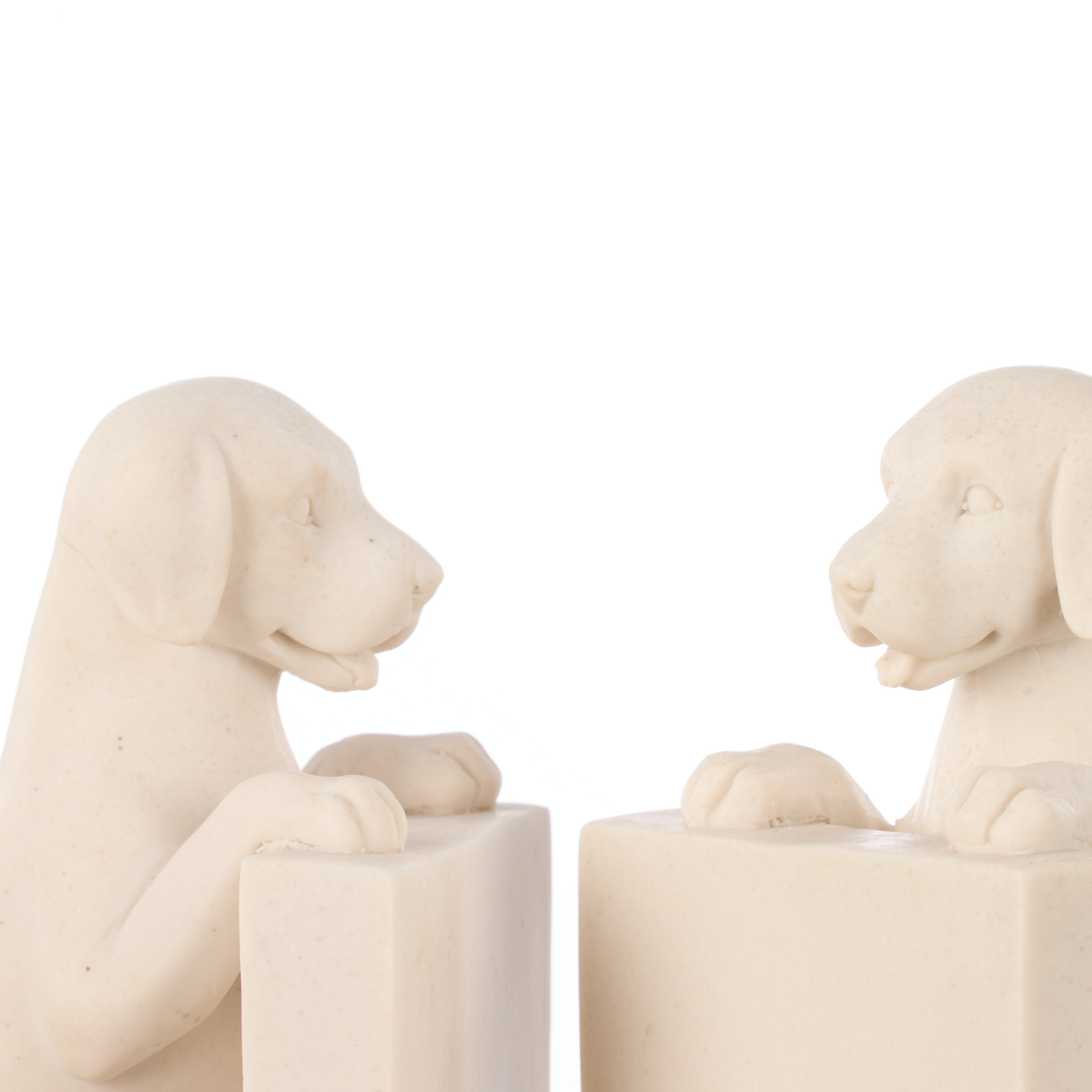 Society Home Kyon Dog Bookends 2pcs Set Stone