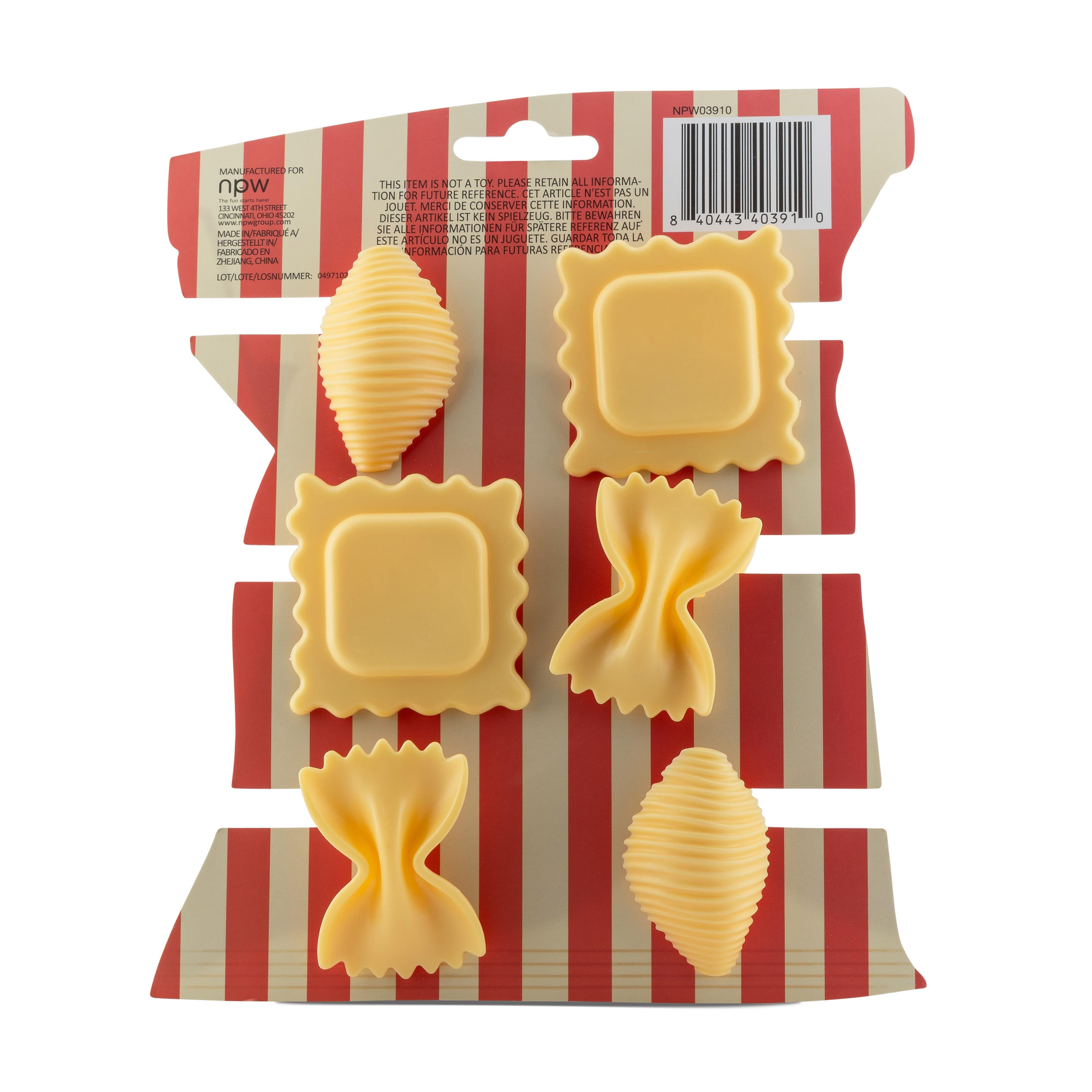 NPW Pasta Bag Clips 6 Piece Set Cream
