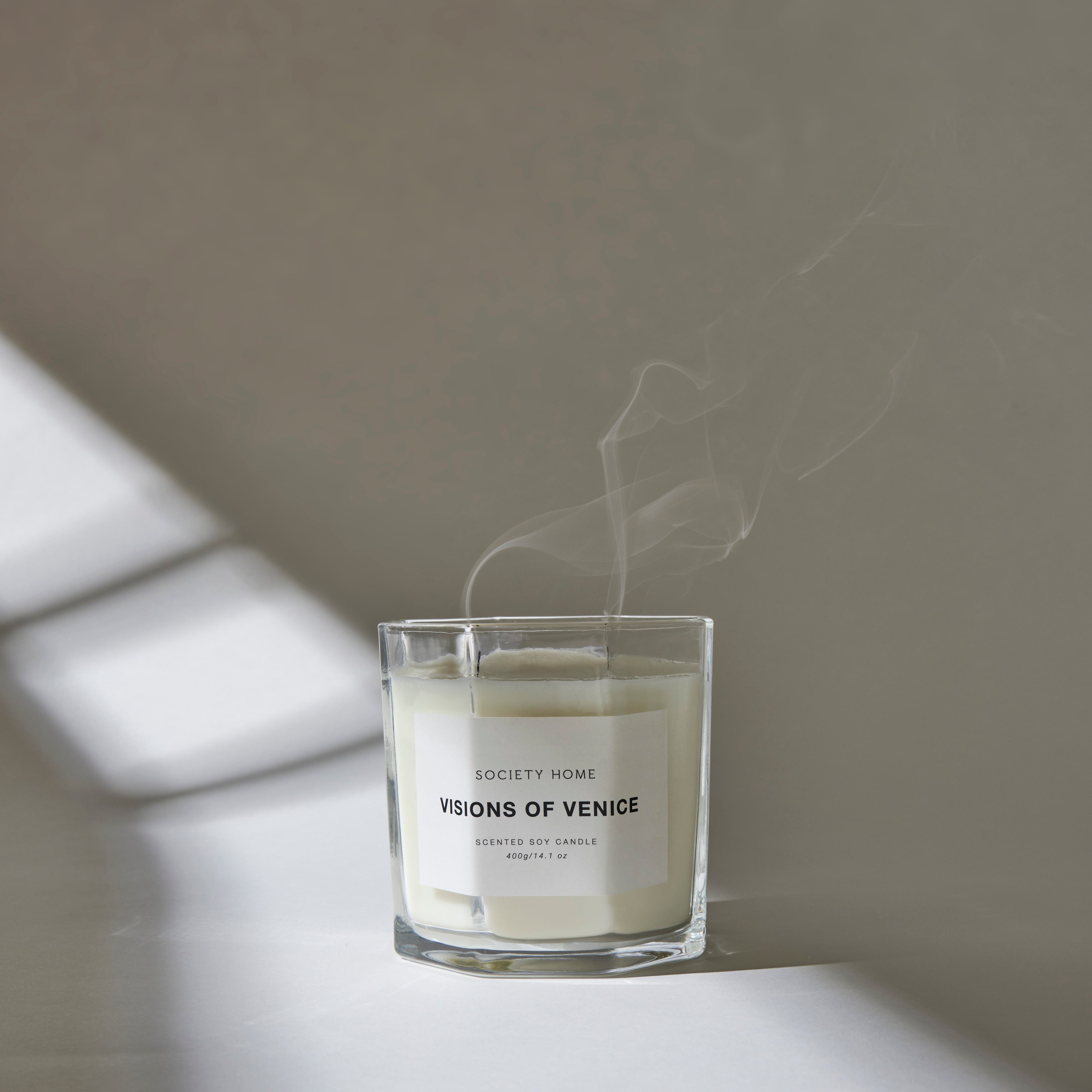 Society Home Visions of Venice Scented Soy Candle 400g