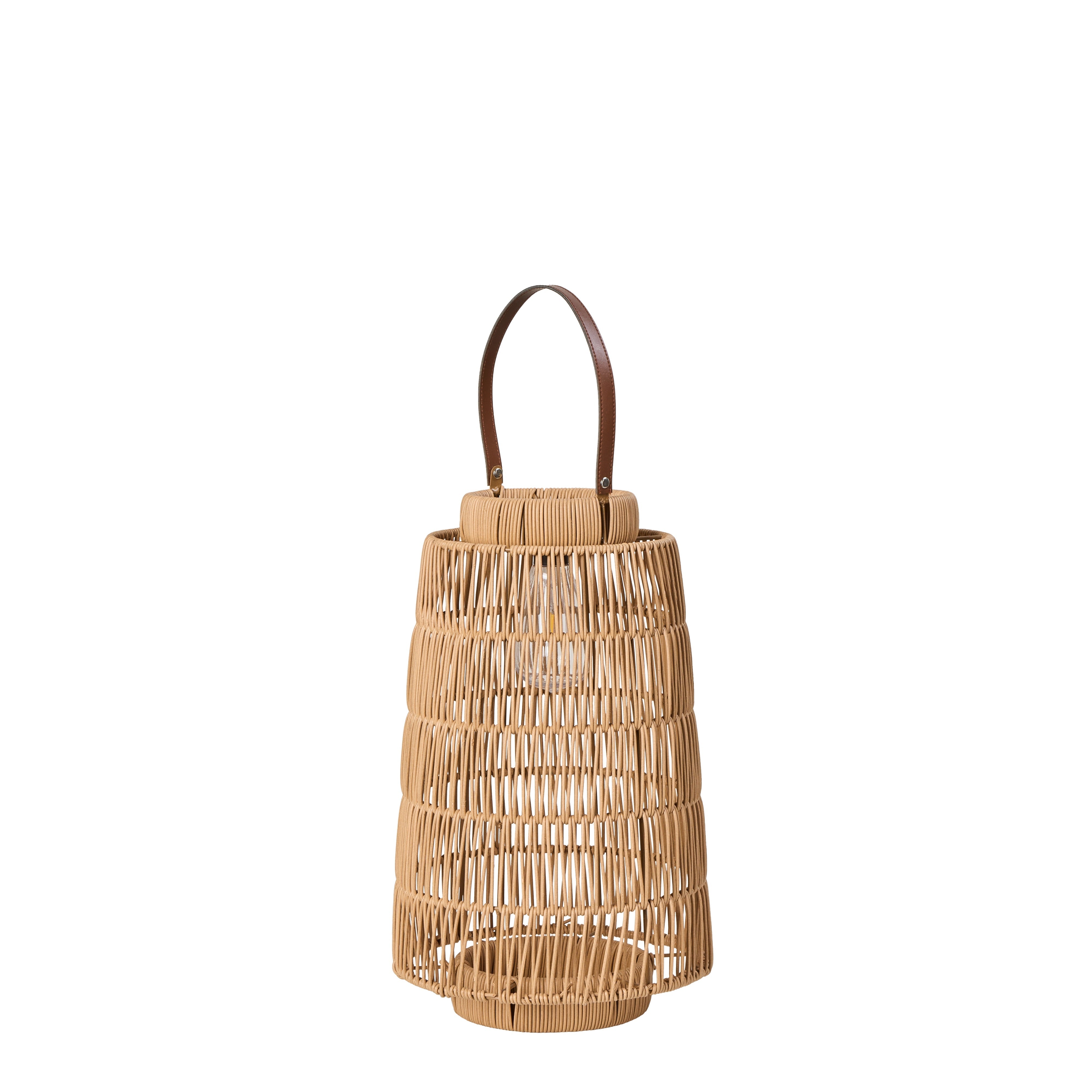 Rogue Atlas Solar Lantern 25x25x45cm Brown