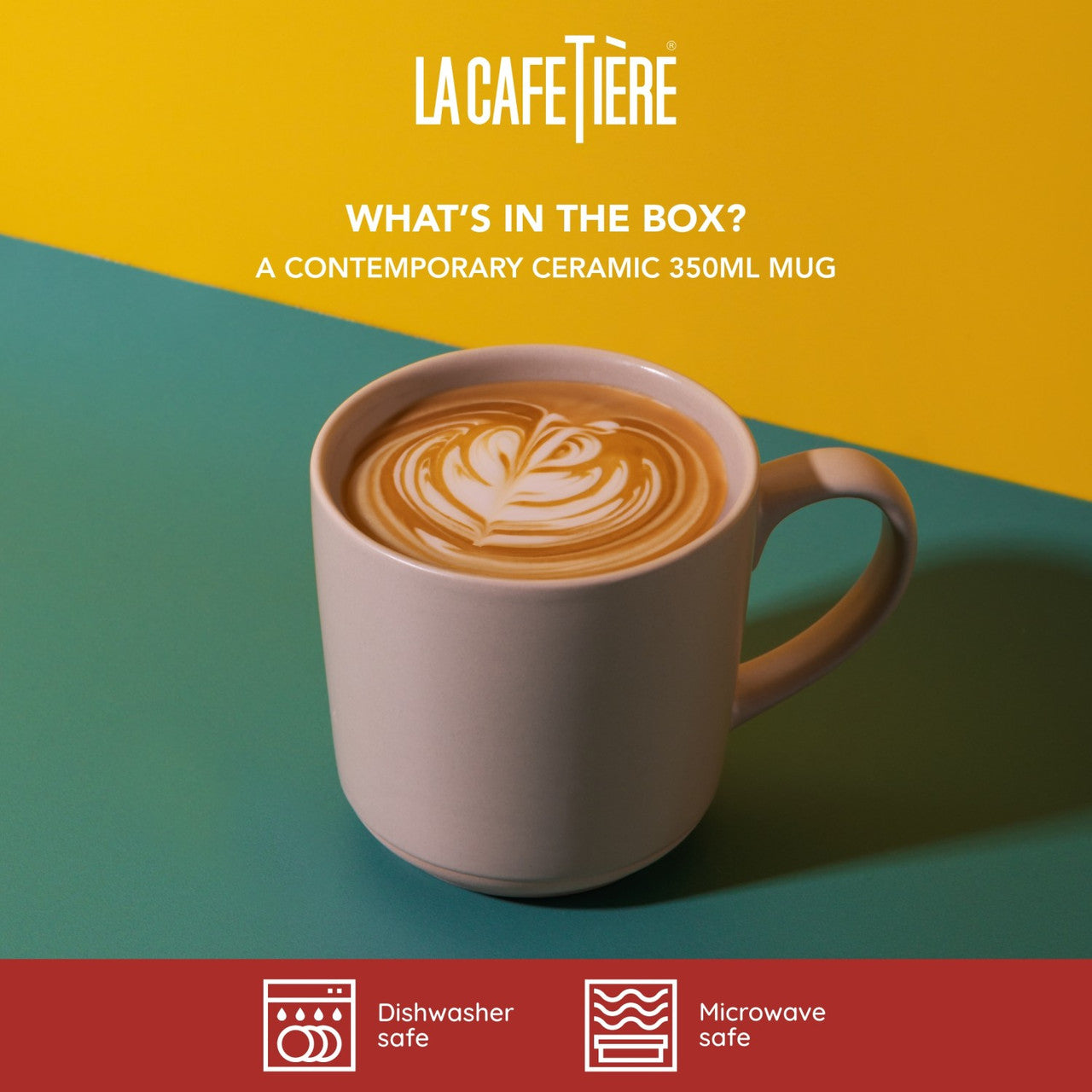 La Cafetière Ceramic Coffee Mug 350ml (Latte)