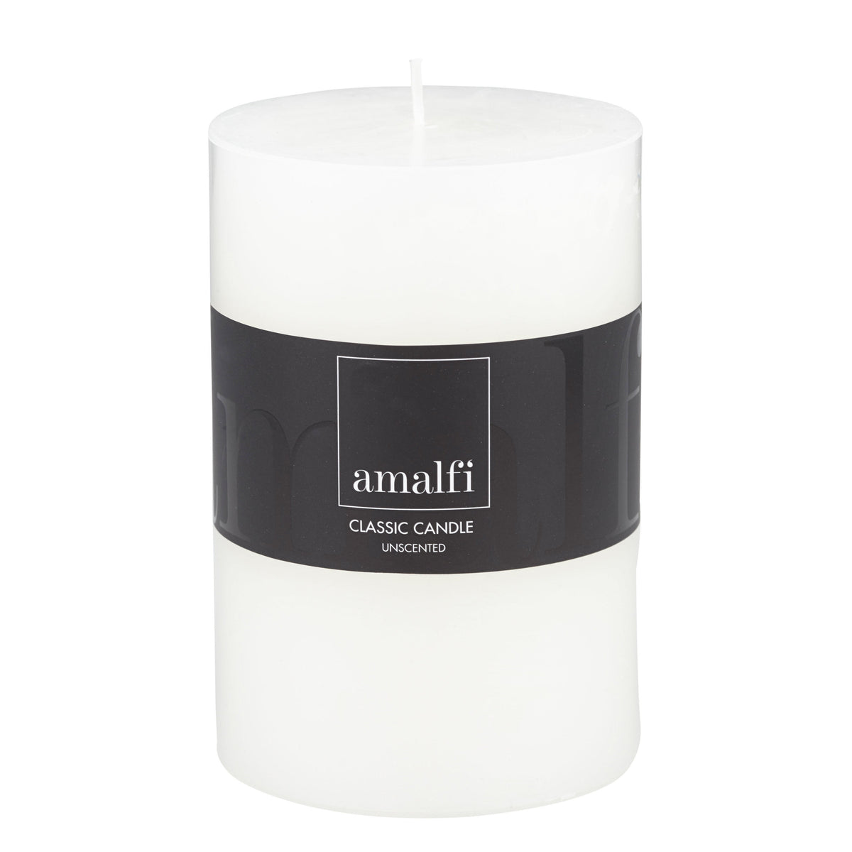 Amalfi Classic Unscented Wide Pillar Candle White