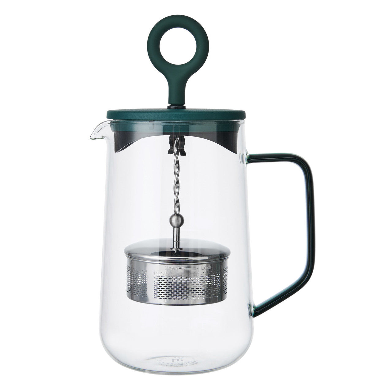 La Cafetière Gyro Glass Spinning Tea Infuser 4 Cup / 1.25L (Green)