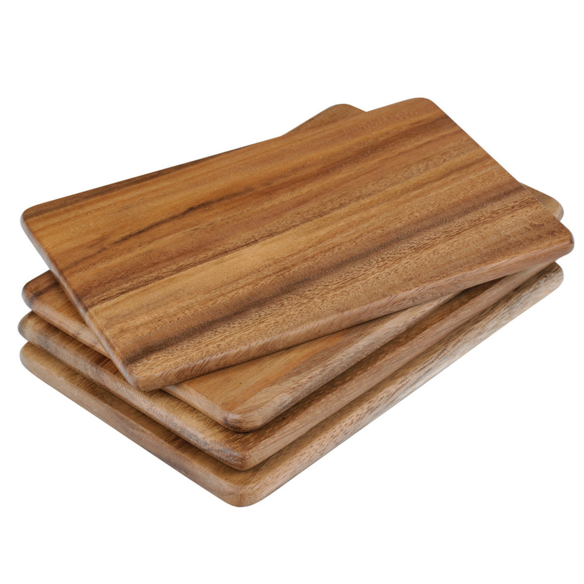 Davis & Waddell Acacia Wood Individual Serving Board 4 Piece Set Natural