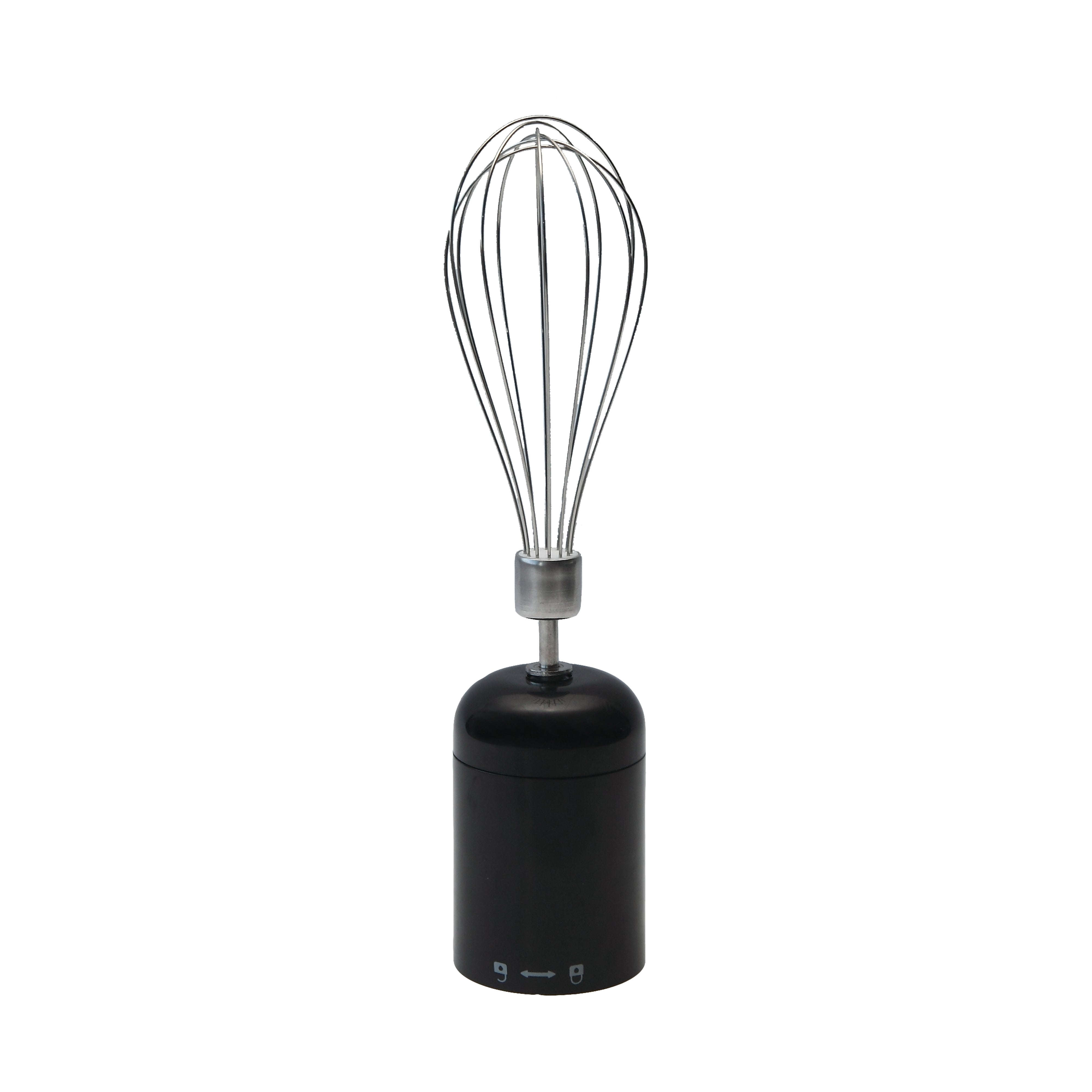 MasterChef Classic Performance Stick Blender Set with Whisk & Frother Black & Stainless Steel