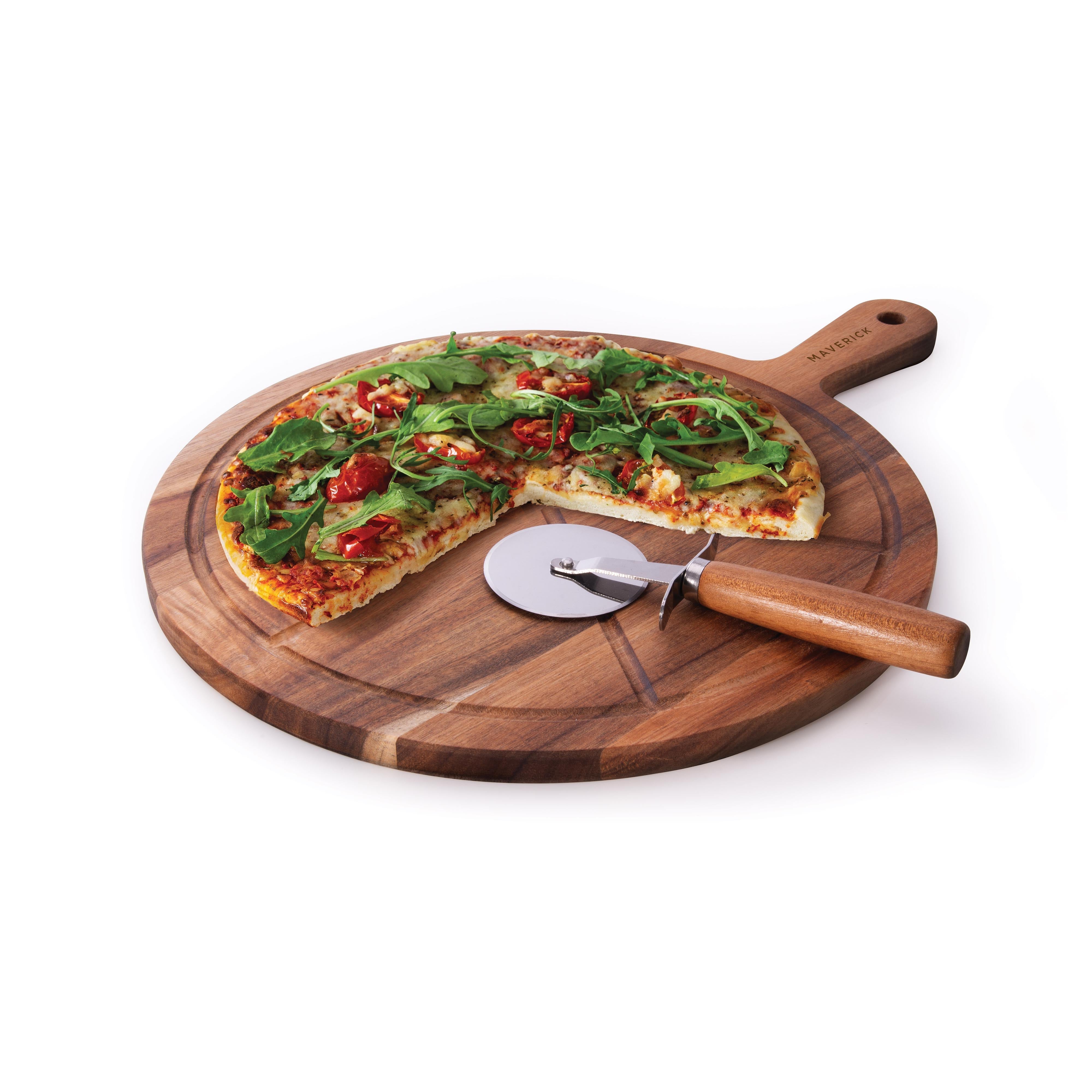 Maverick Flinders Pizza Board & Wheel 2 Piece