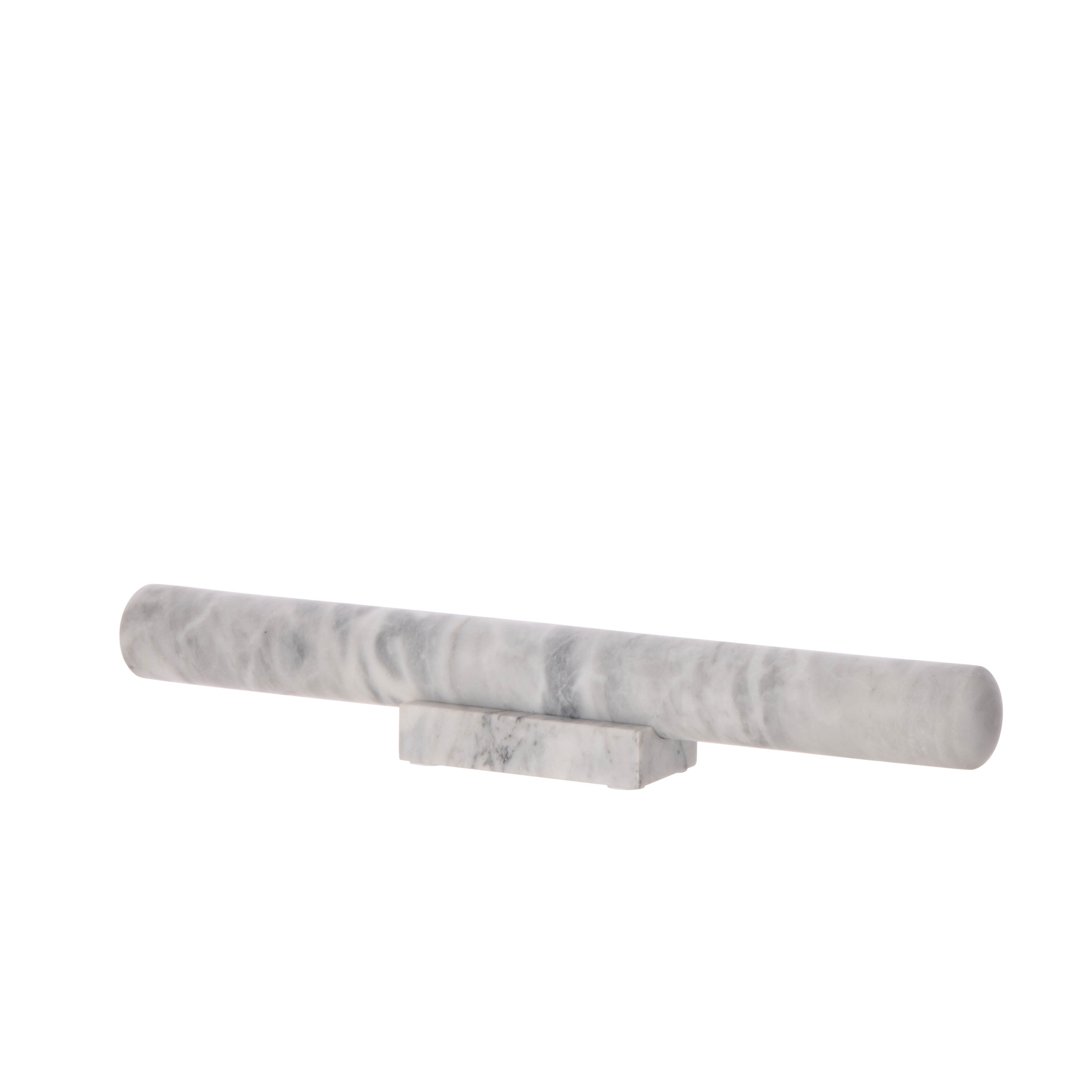 Davis & Waddell Nuvolo Marble Pastry Rolling Pin & Base White & Grey
