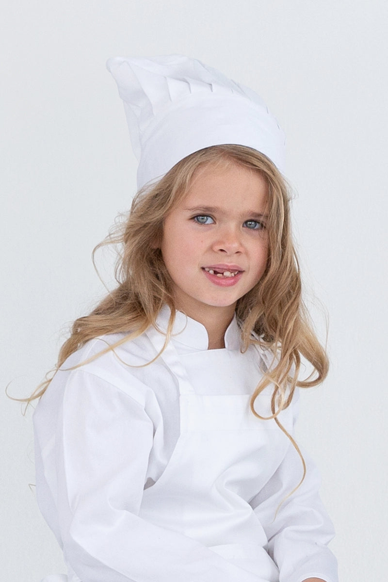 Aussie Chef Kids Chef Hat White Small