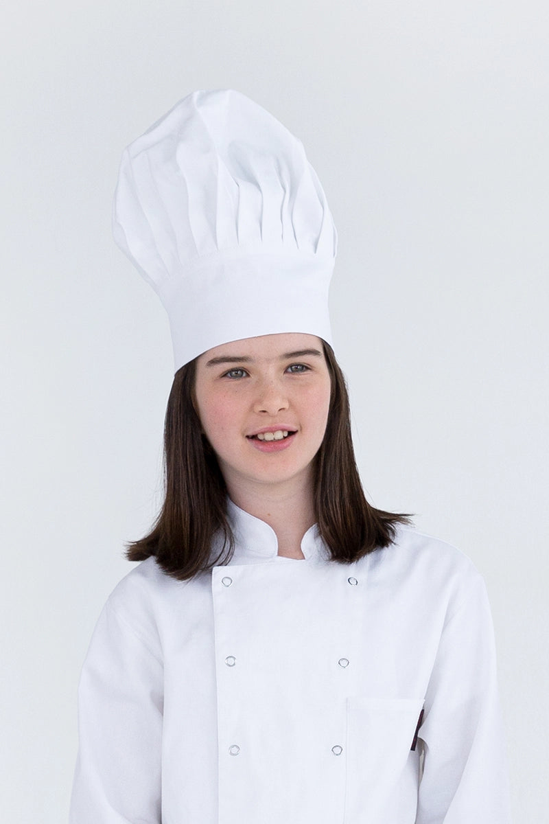 Aussie Chef Kids Chef Hat White Small
