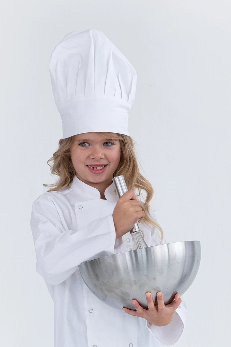 Aussie Chef Kids Chef Hat White Small