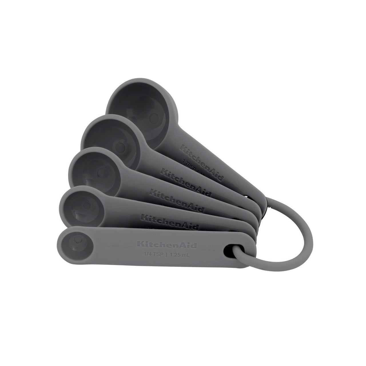 KitchenAid 5 Piece Measuring Spoon Set (Charcoal Grey)