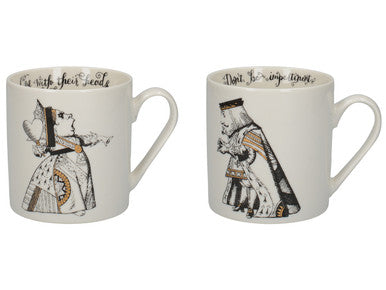 V&A Alice in Wonderland His & Hers Mug Set of 2 350ml