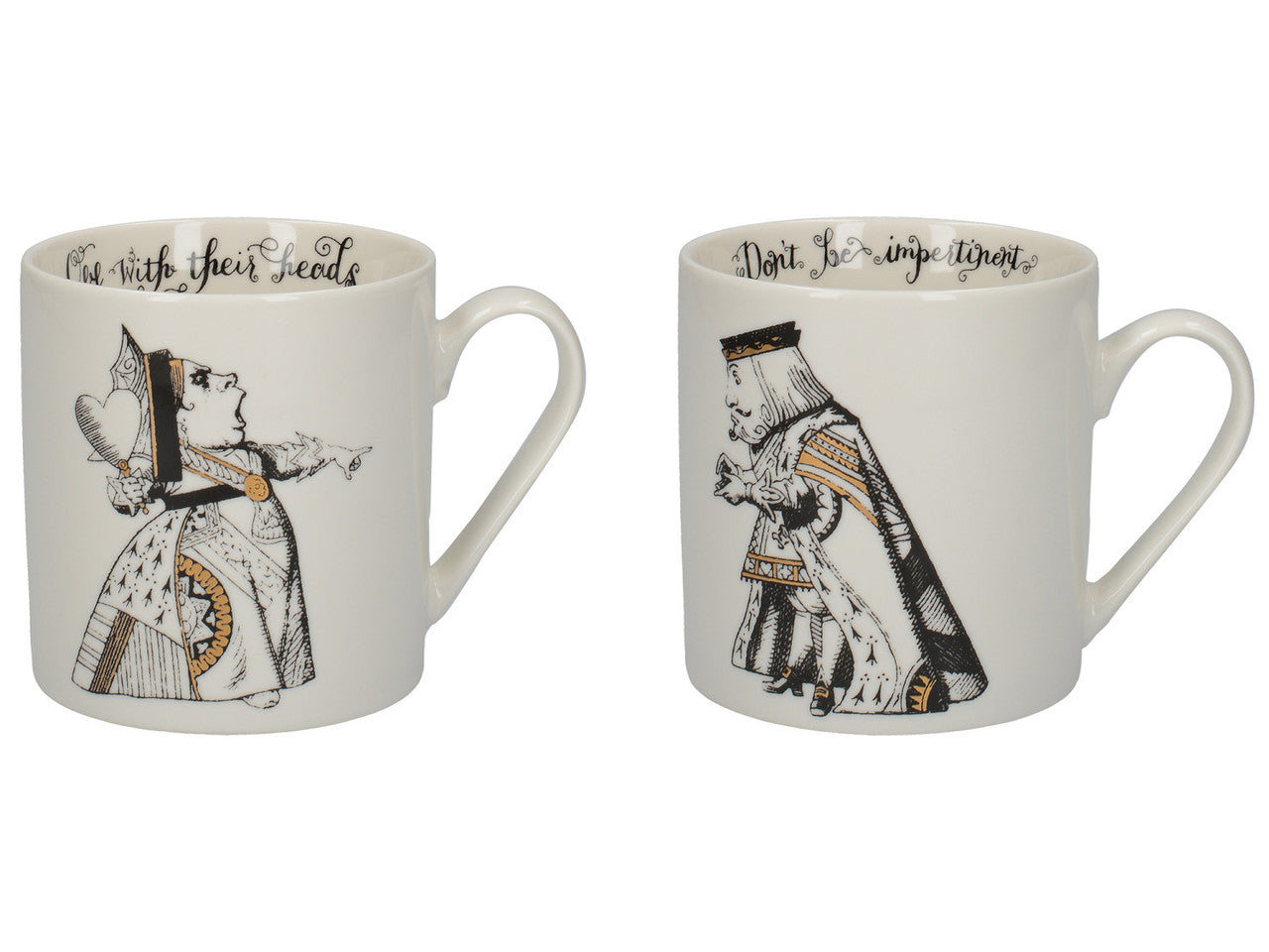 V&A Alice in Wonderland His & Hers Mug Set of 2 350ml