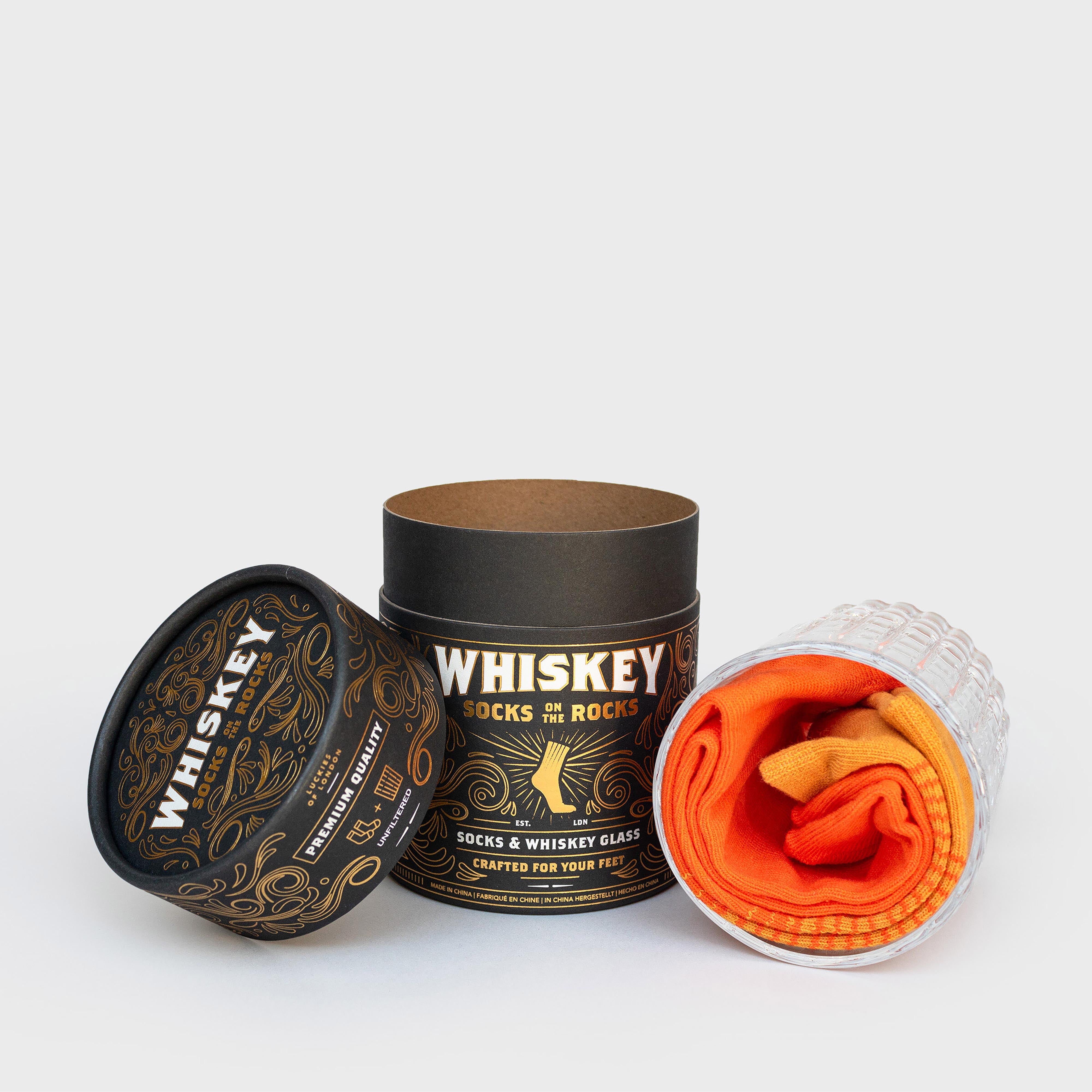 Luckies Whisky Socks on the Rocks