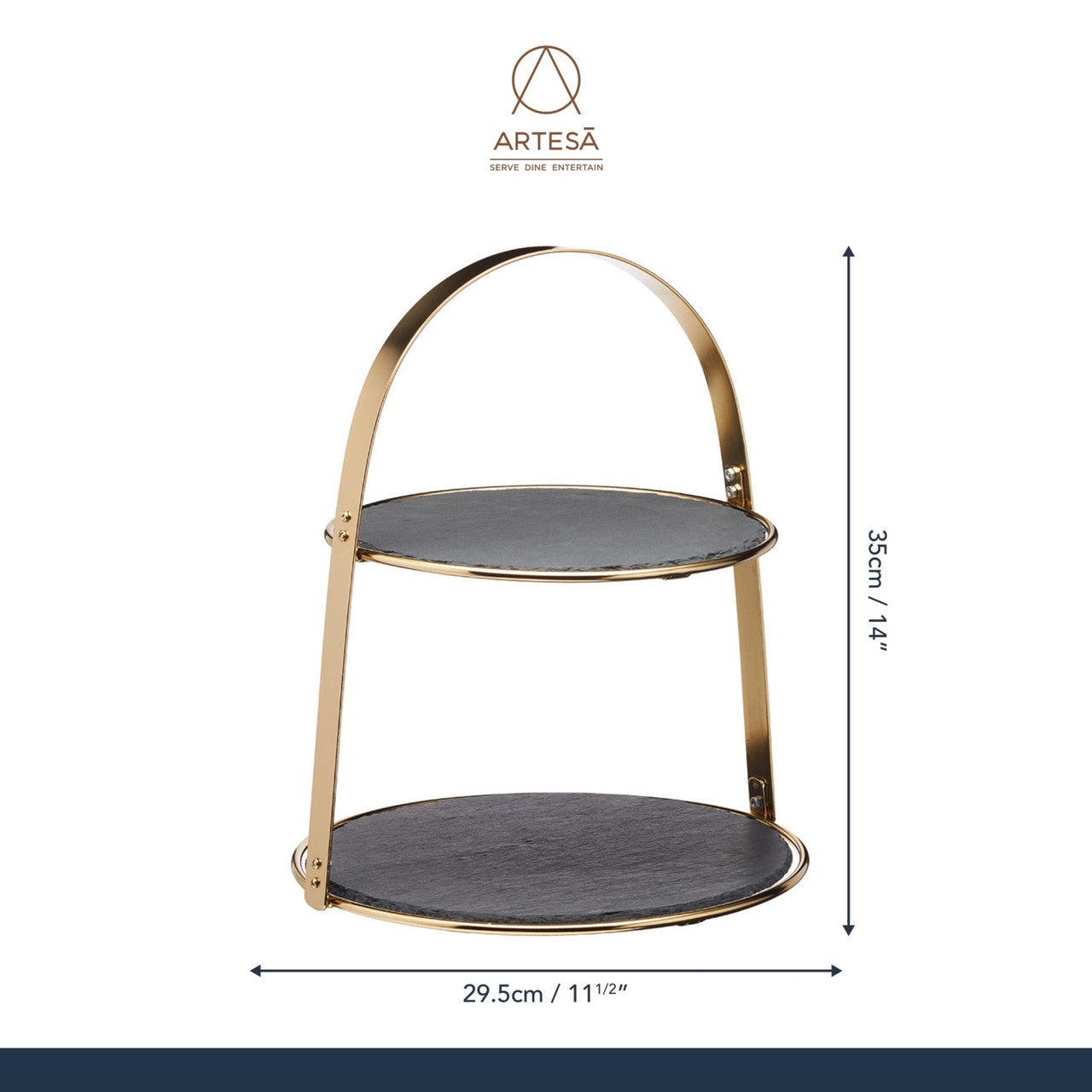Artesà Arch Frame Slate Serving Stand
