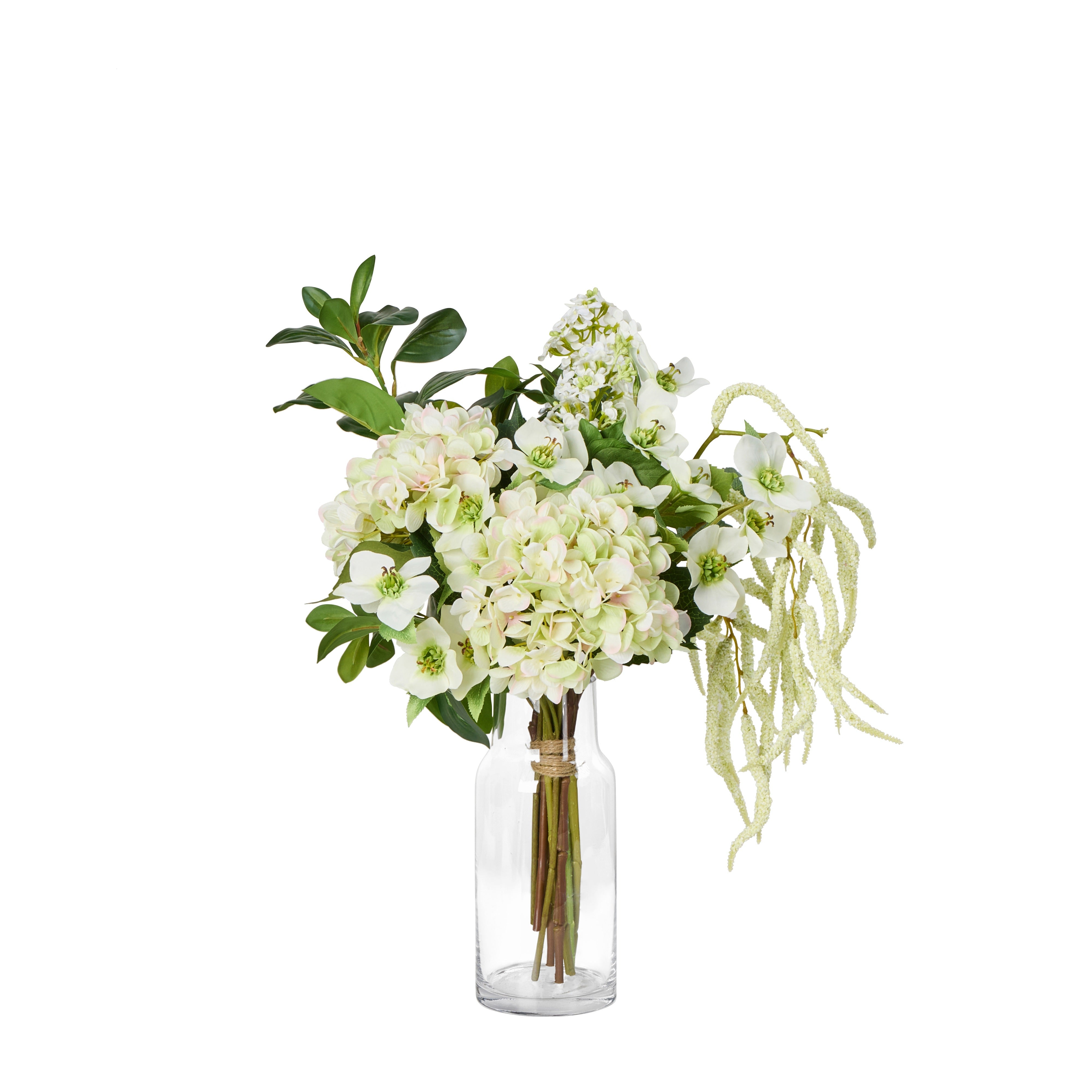 Rogue Helleborus Hydrangea Bouquet Cream & Green