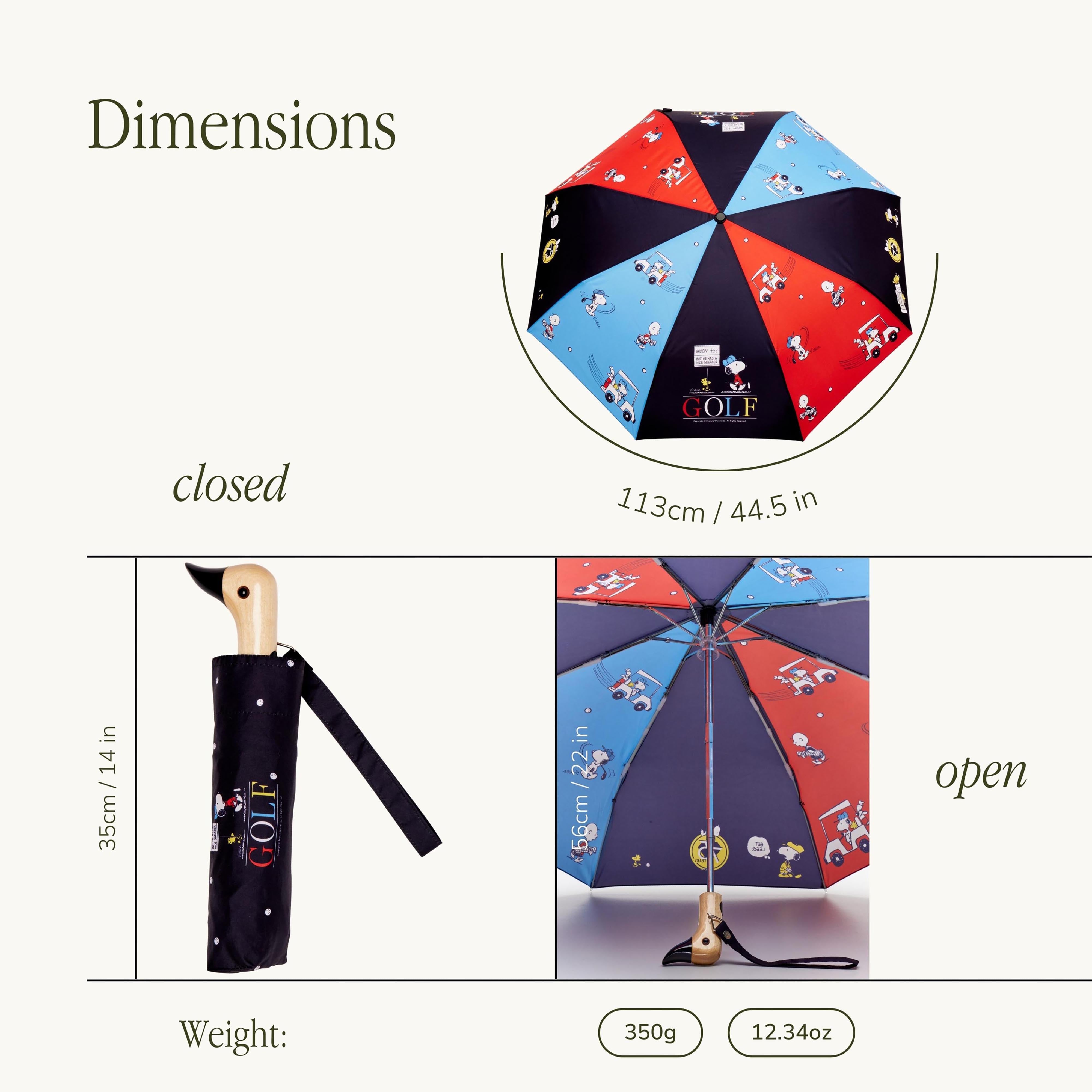 Original Duckhead Duck Umbrella Compact Peanuts Golf