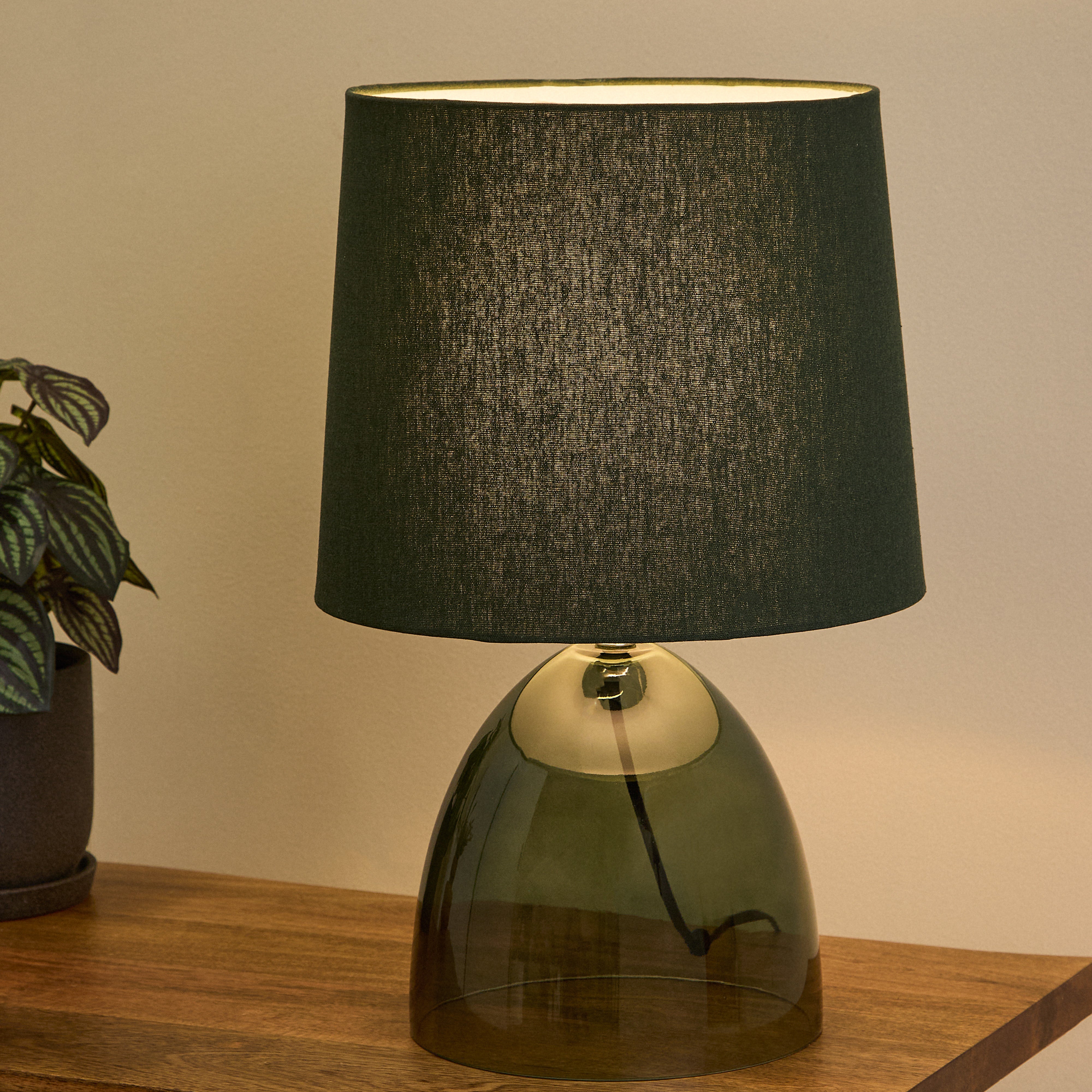 Amalfi Telmo Glass Table Lamp Green