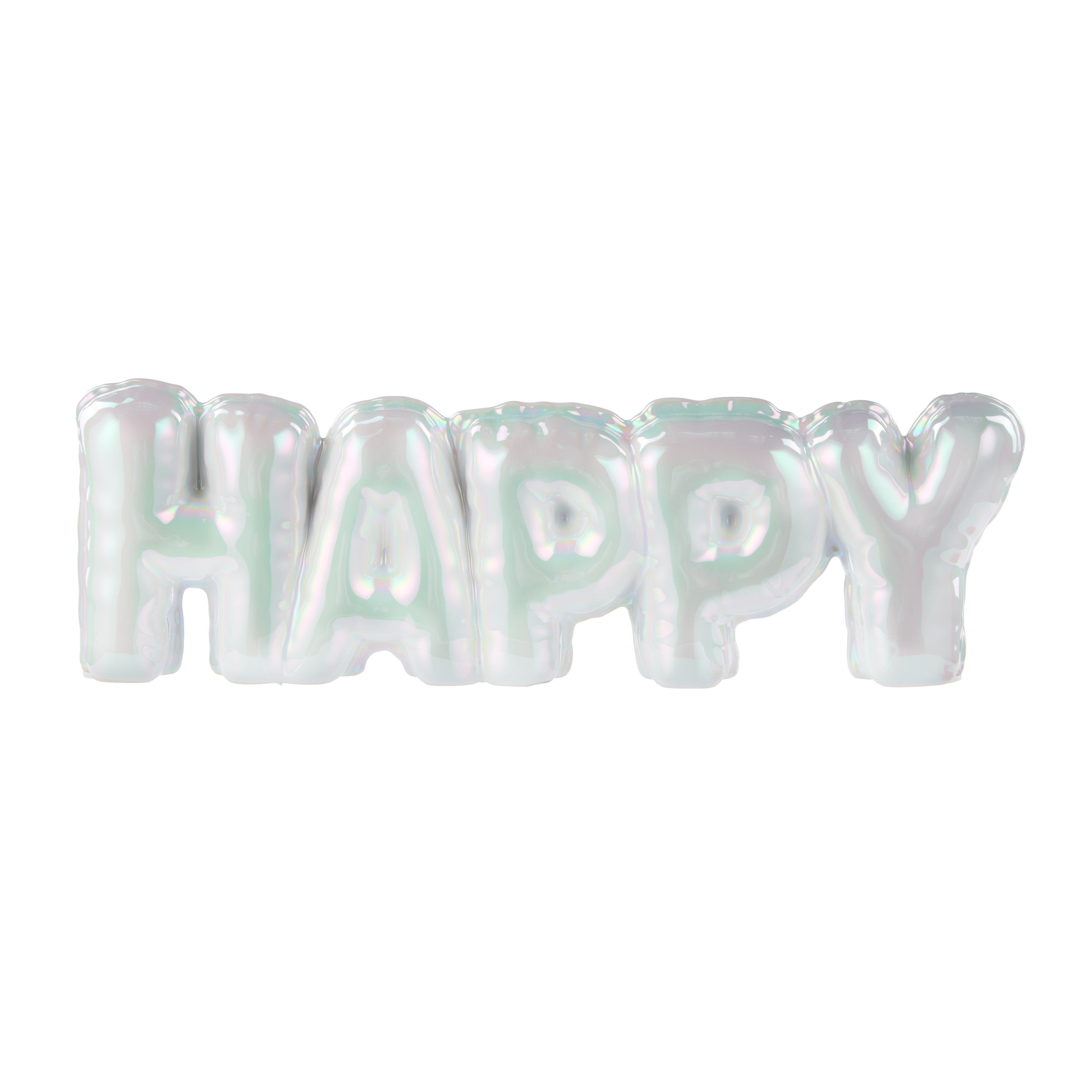 Emporium Happy Balloon Sculpture Pearlescent