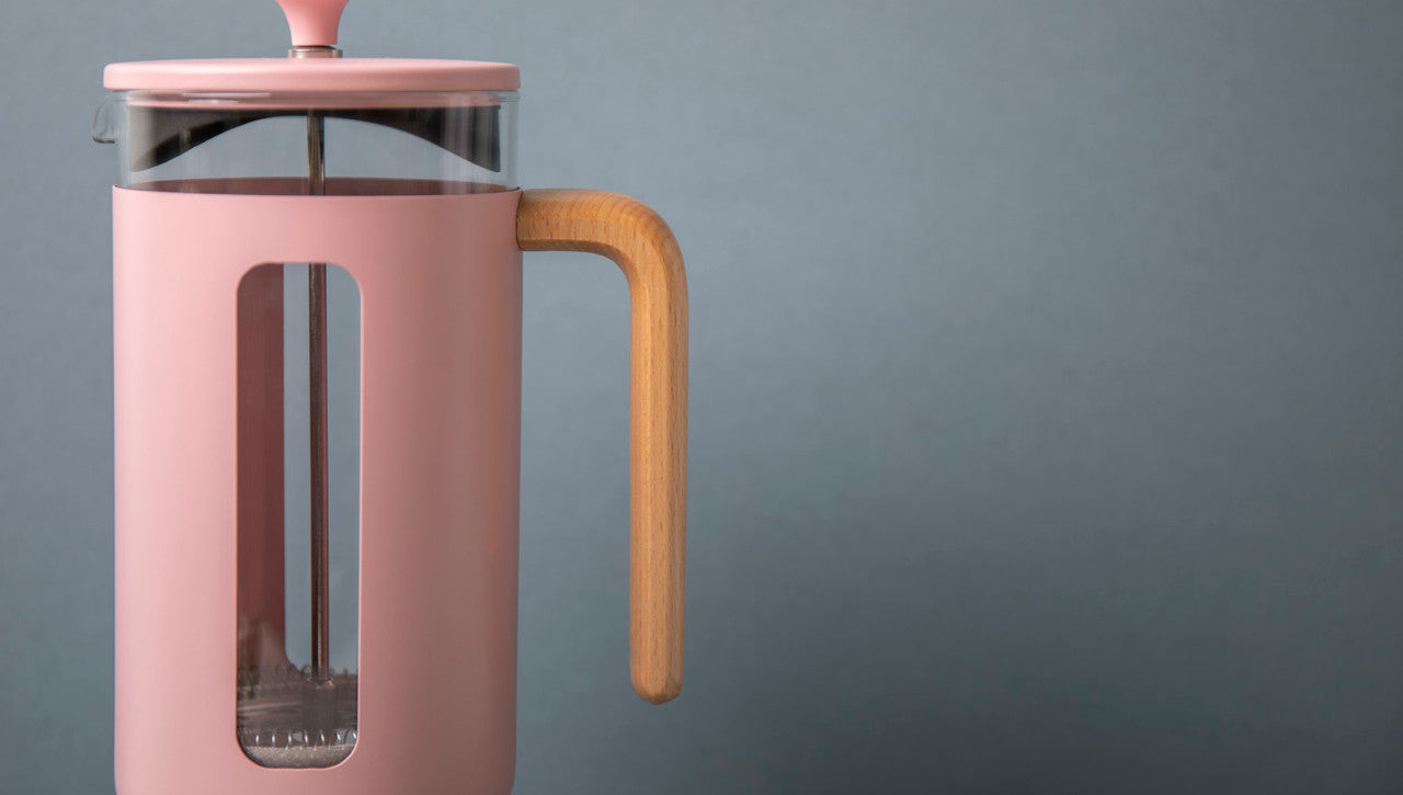 La Cafetière Pisa Stainless Steel Cafetière 8 Cup / 1L (Pink)