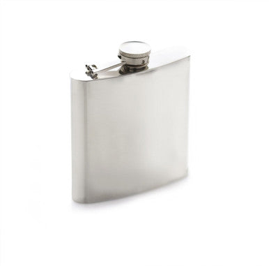 BarCraft Polished Stainless Steel 170ml Hip Flask