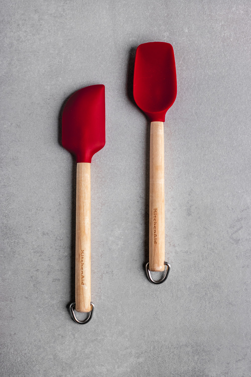 KitchenAid 2 Piece Mini Birchwood Spatula Set (Empire Red)
