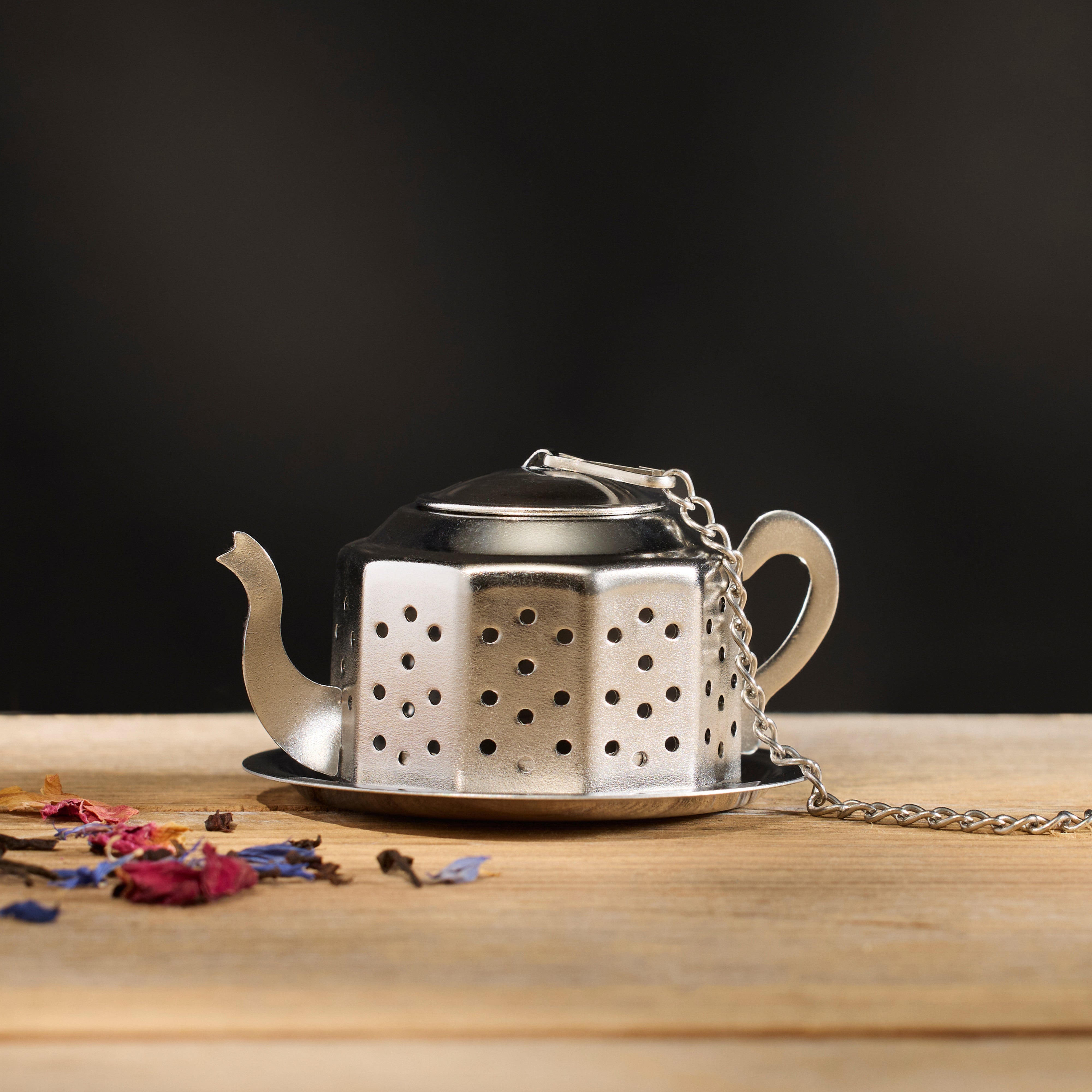 Leaf & Bean Stainless Steel Mini Teapot Tea Strainer Stainless Steel