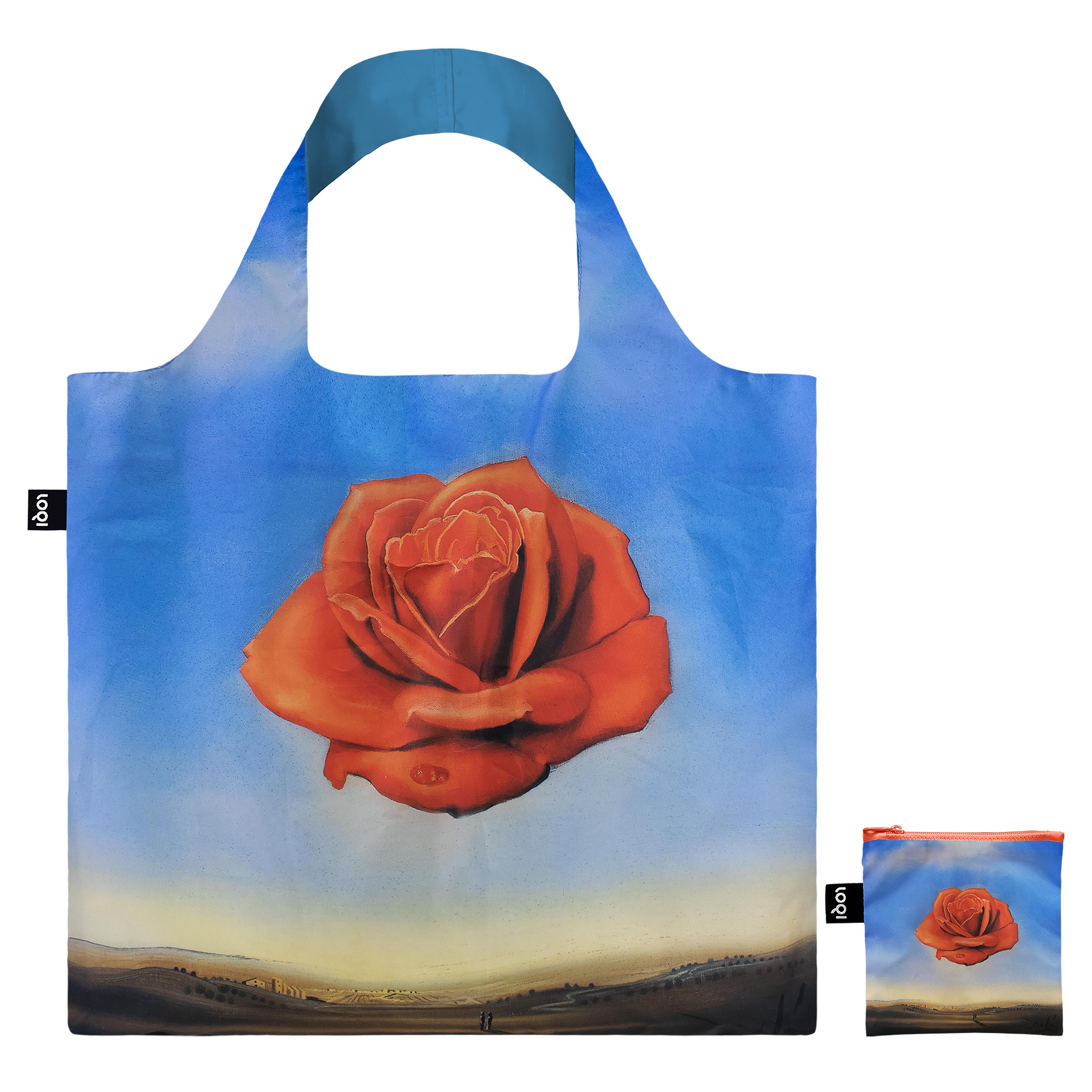 LOQI Salvador Dali Meditative Rose Tote Bag