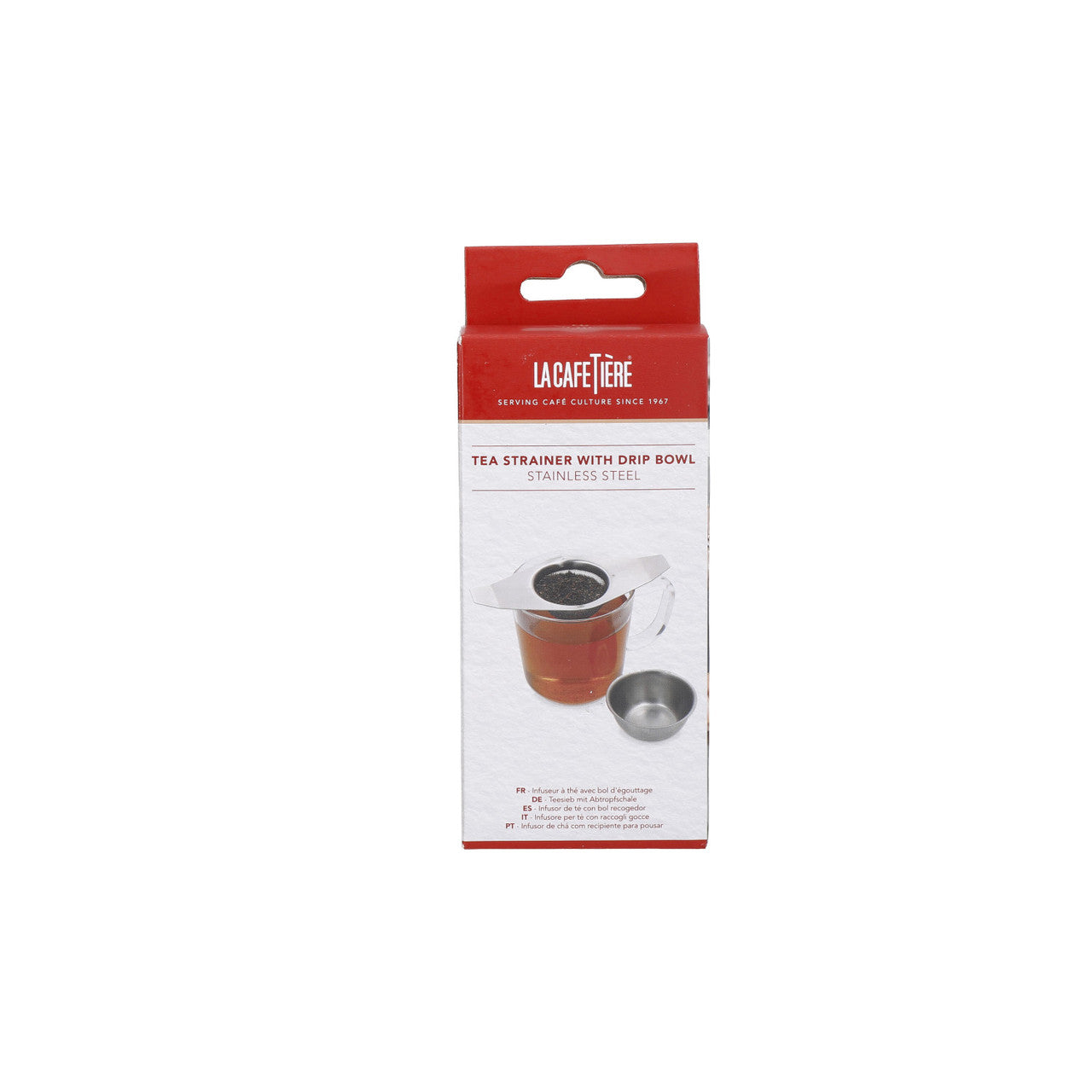 La Cafetière Stainless Steel Tea Strainer & Drip Bowl