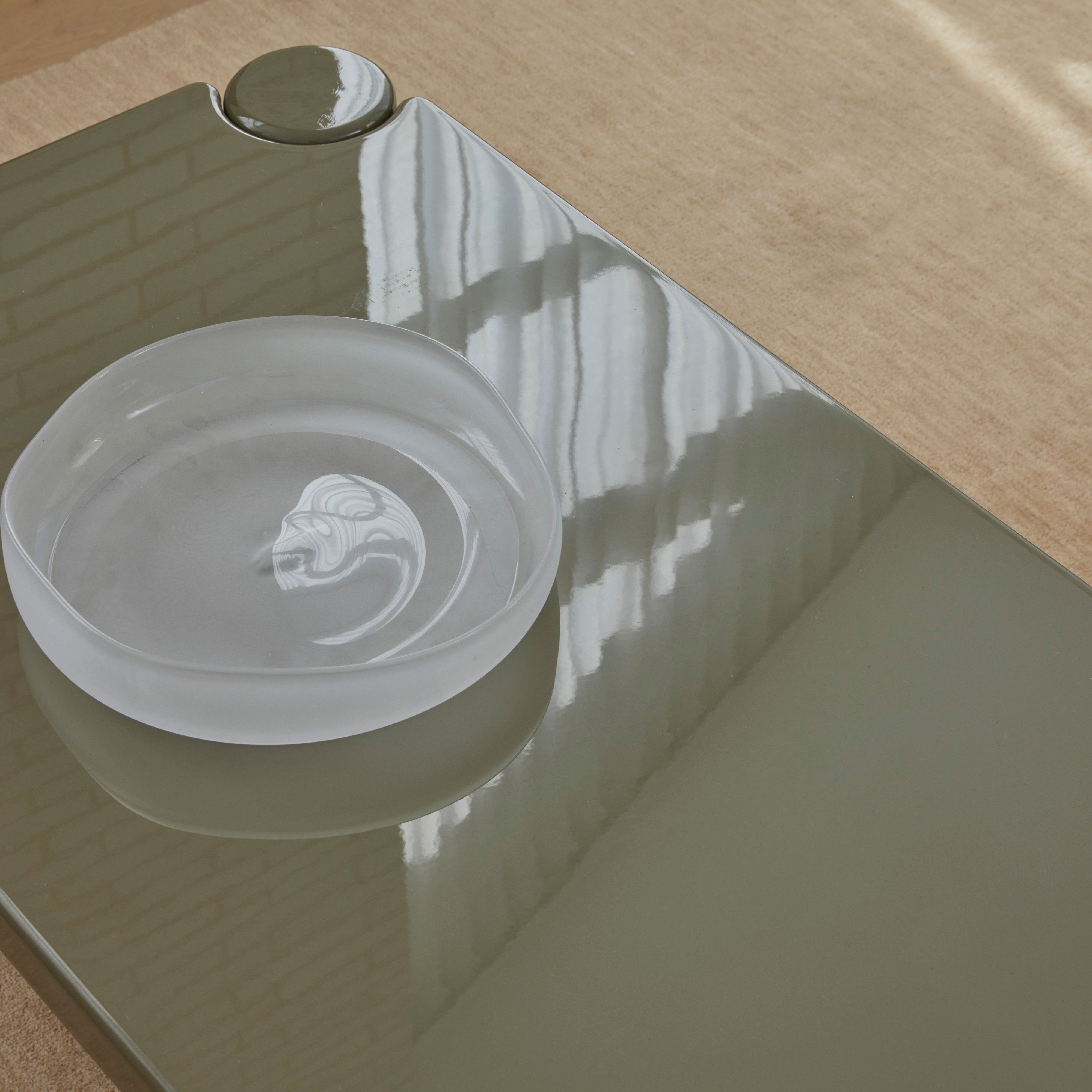 Amalfi Nevoso Glass Plate White