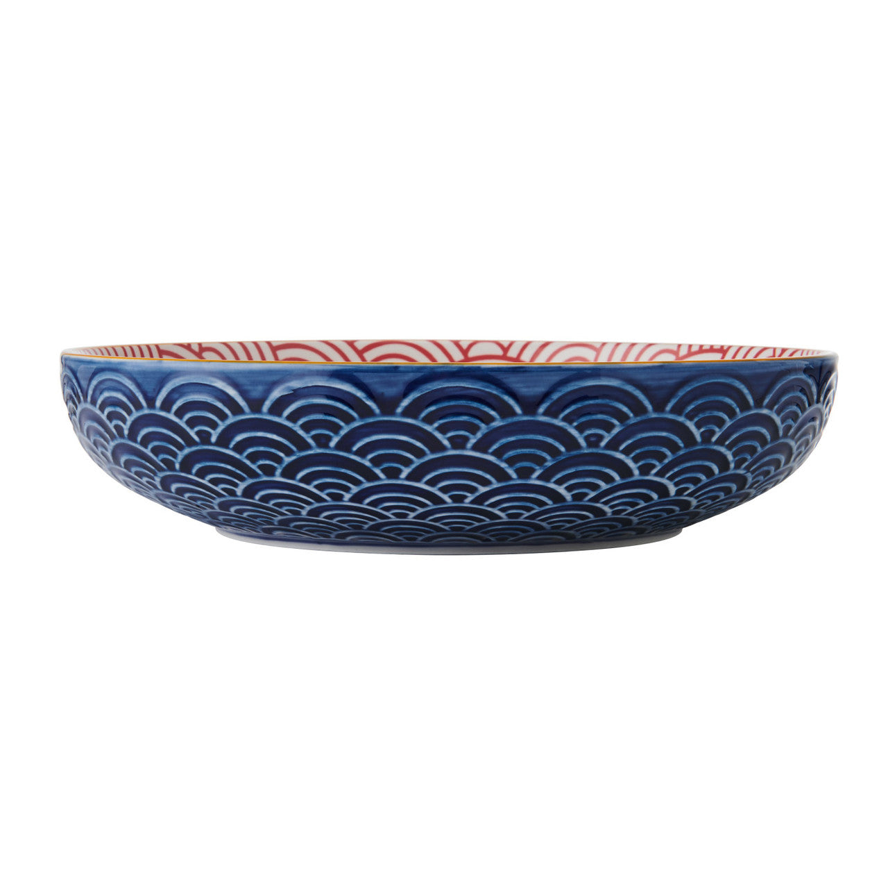 Mikasa Glazed Stoneware Coupe Bowl 21cm (Blue Arc)
