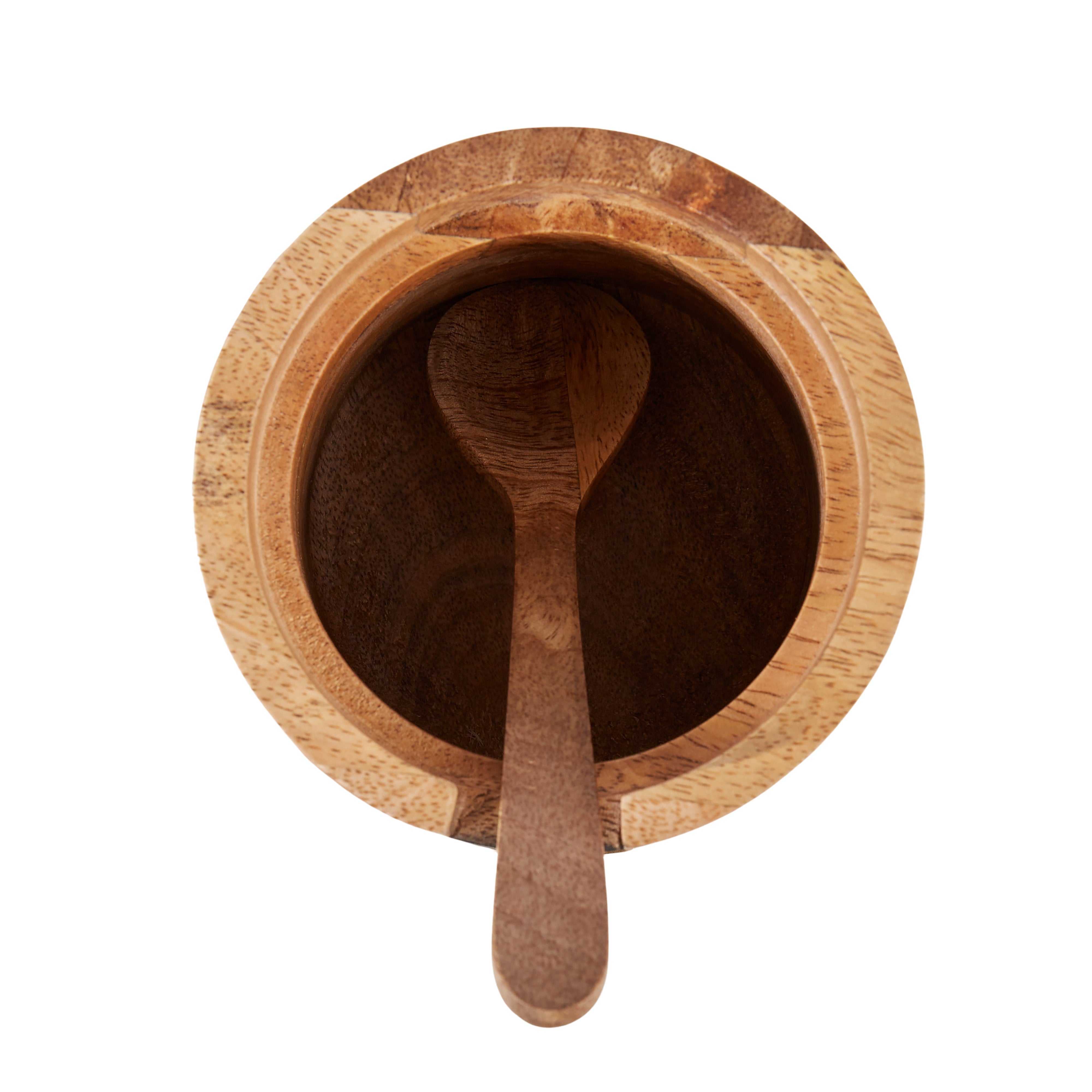 Academy James Sugar Bowl With Spoon Natural & Black