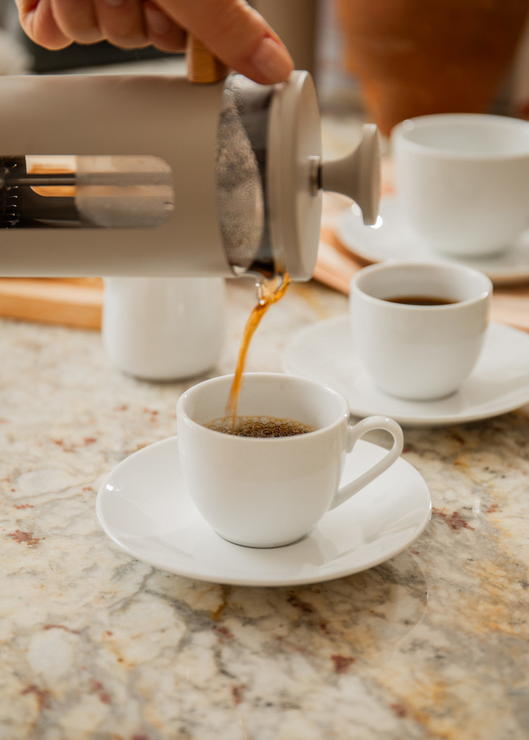 Mikasa Chalk Porcelain Espresso Cup & Saucer Set 2 Piece 90ml (White)