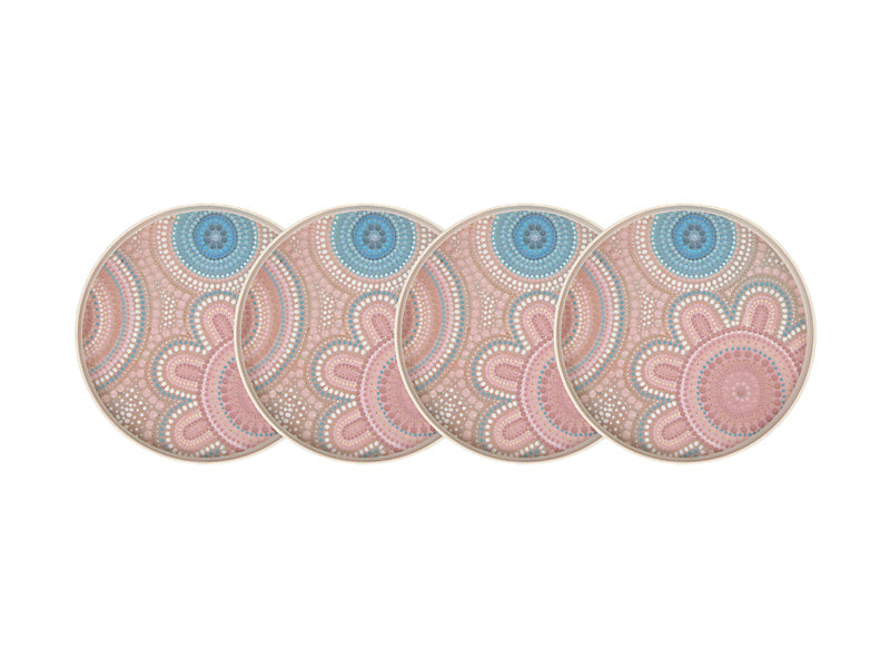 Maxwell & Williams Lou Martin Uplift Melamine Plate Stone 20 x 2cm 4 Piece
